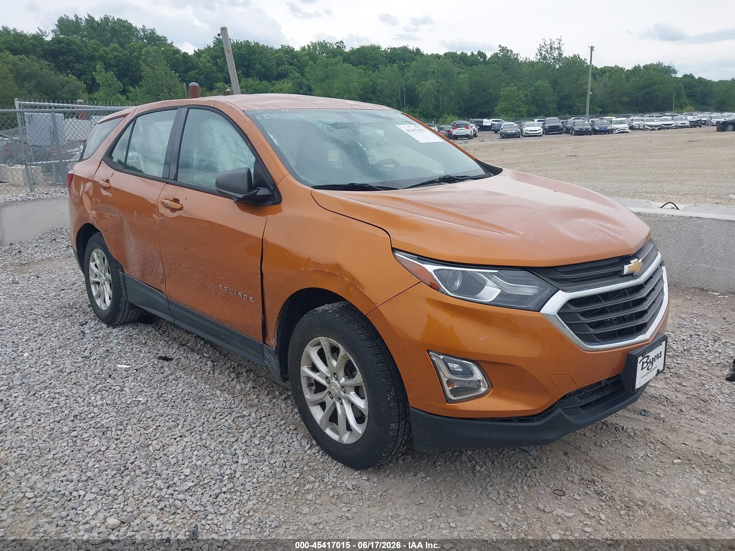 2018 Chevrolet Equinox LS, VIN 2GNAXHEV8J6123158 — Стихия