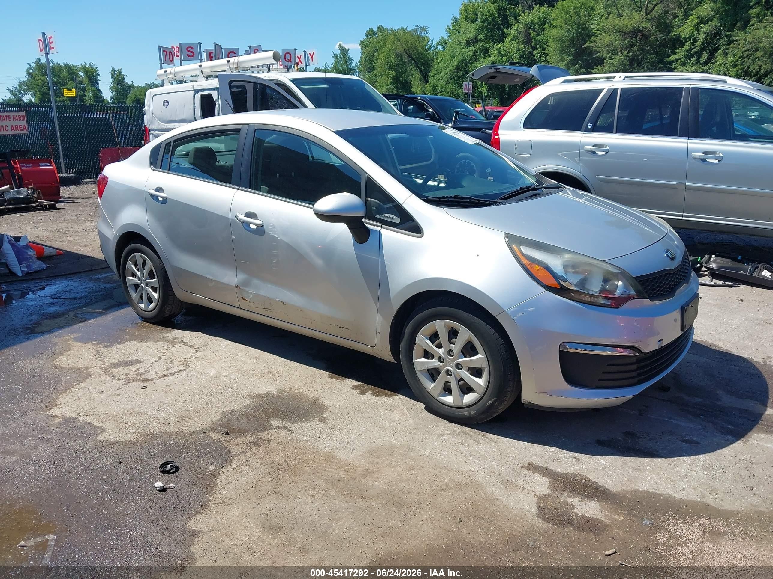 2016 Kia Rio LX, VIN KNADM4A32G6660695 — Side