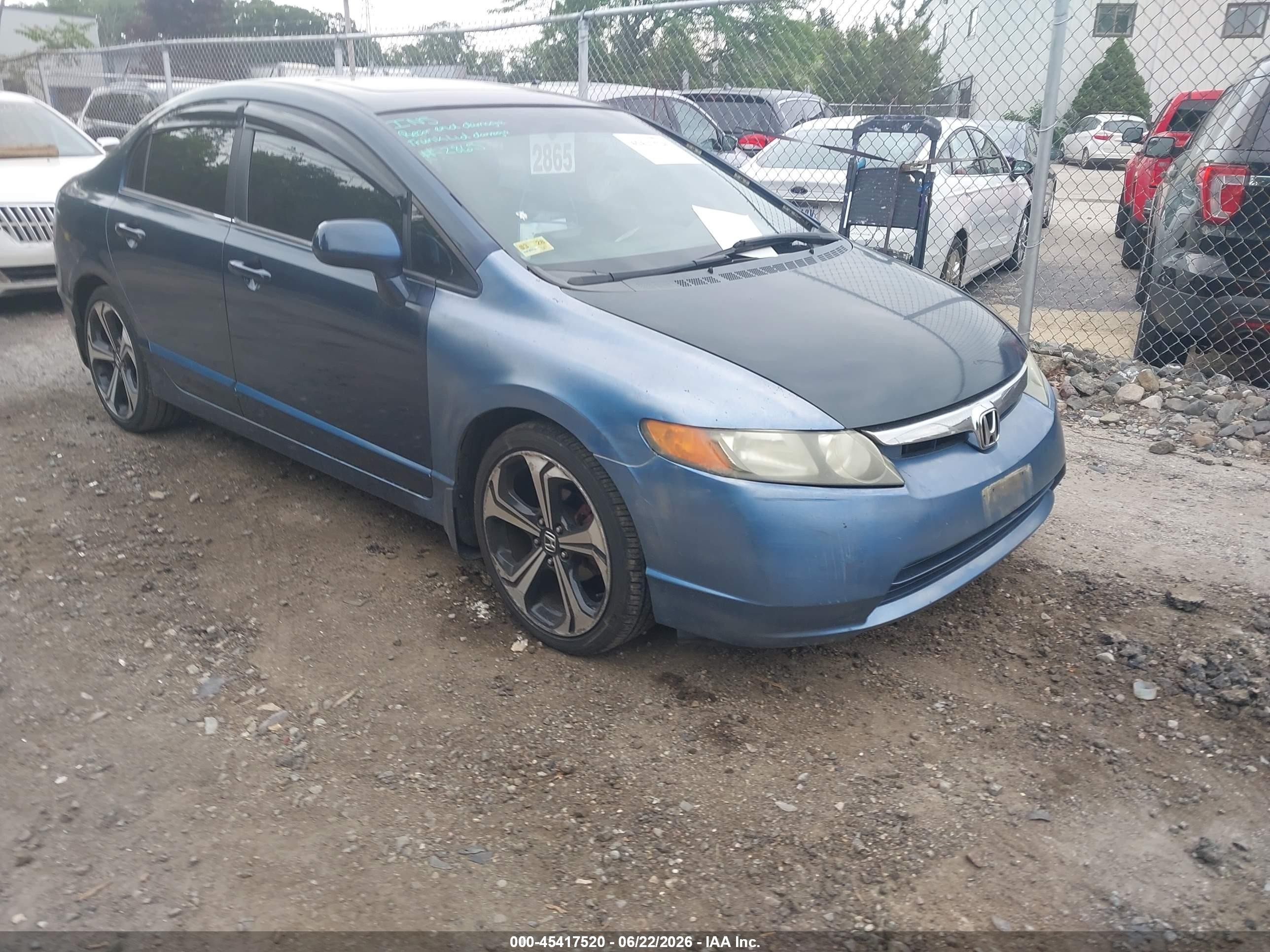 2007 Honda Civic EX, VIN 1HGFA16897L011275 — Зад