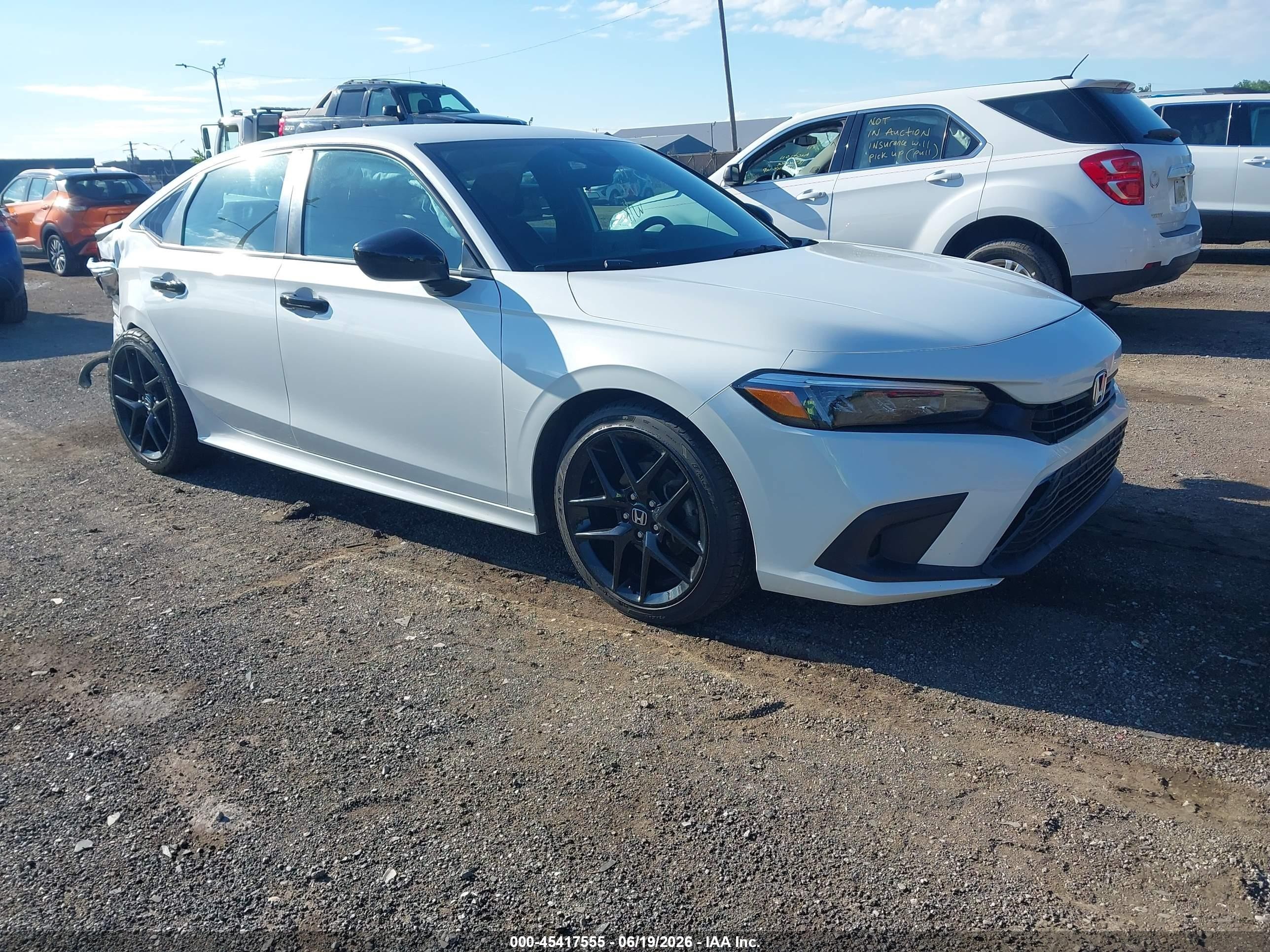 2022 Honda Civic Sport, VIN 2HGFE2F56NH531766 — Rear end