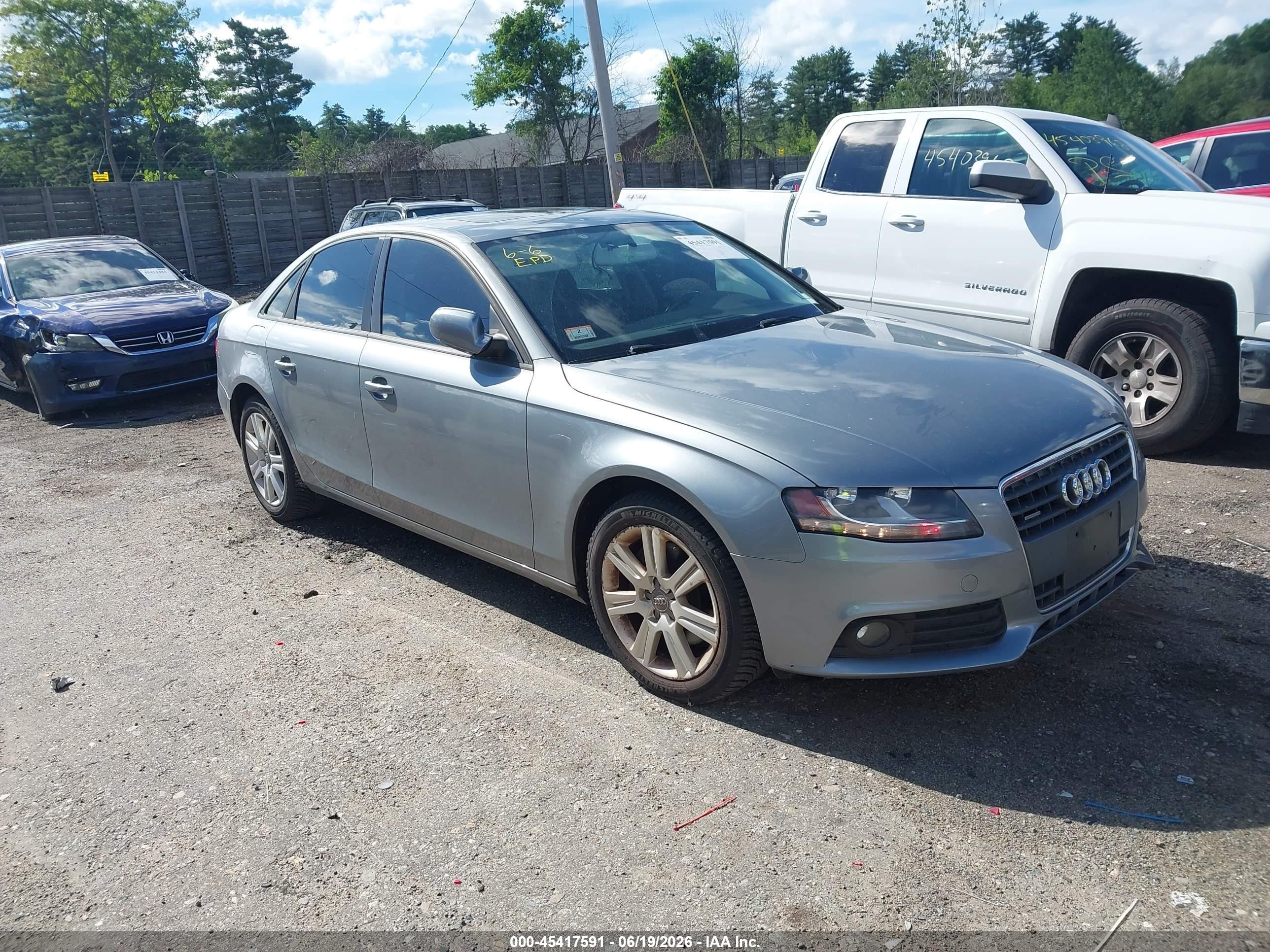 2010 Audi A4 Premium, VIN WAUBFAFL0AN035055 — Rear end