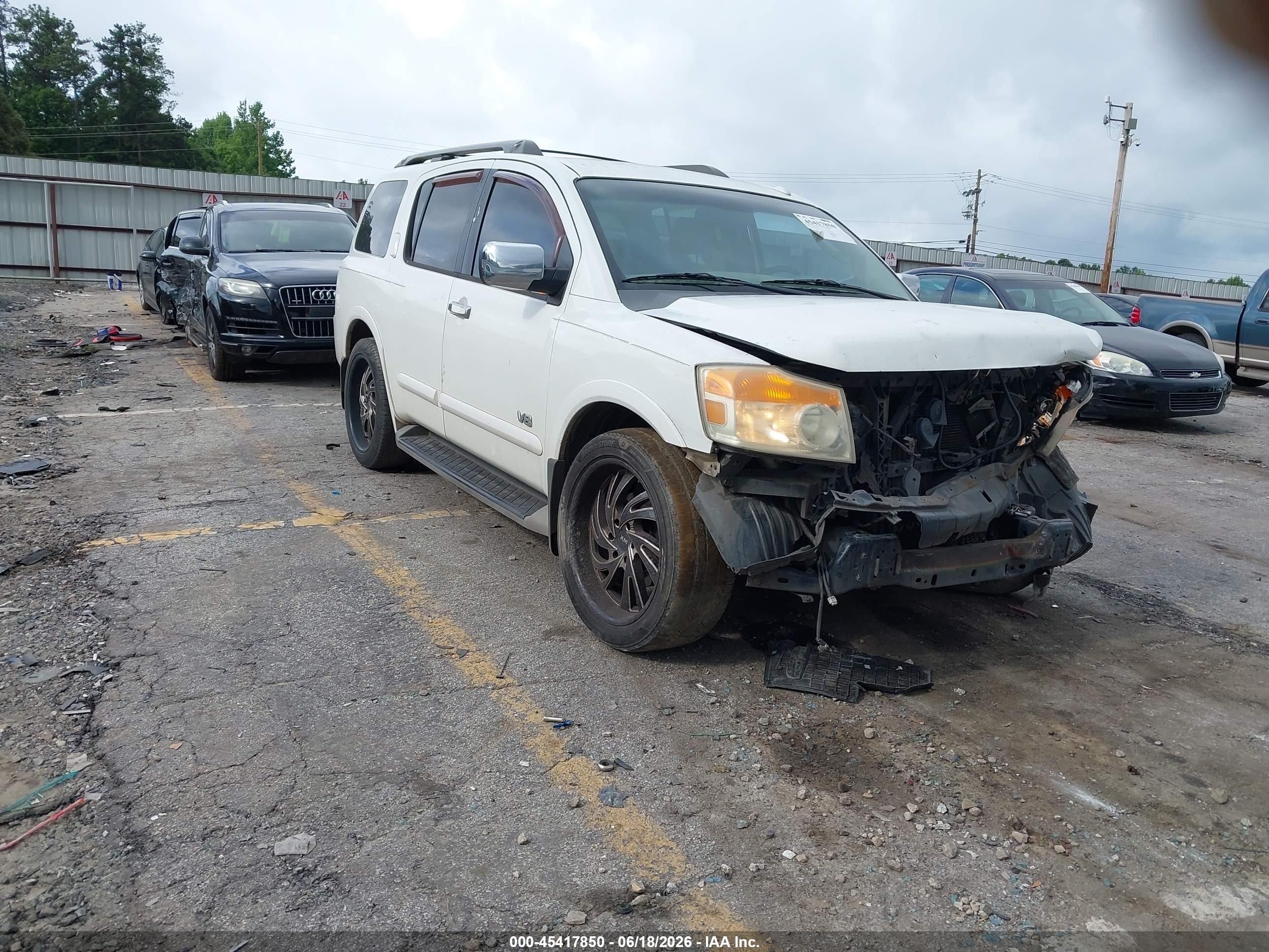 2008 Nissan Armada LE, VIN 5N1BA08D88N615208 — Front end