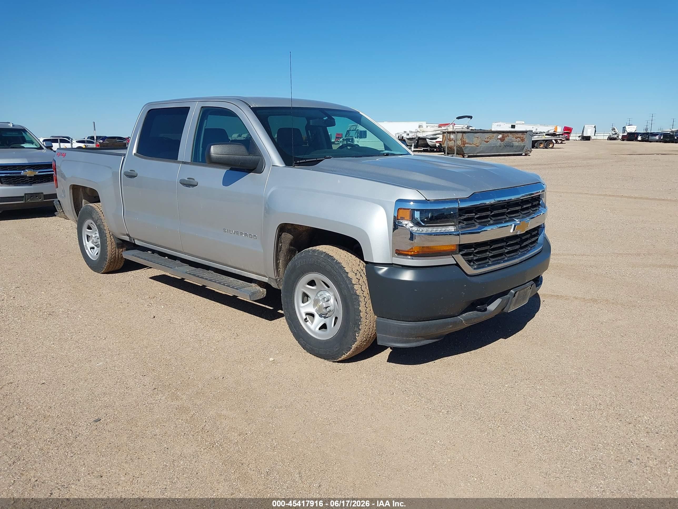 2018 Chevrolet Silverado 1500 Work Truck, VIN 3GCUKNEHXJG398242 — Hail