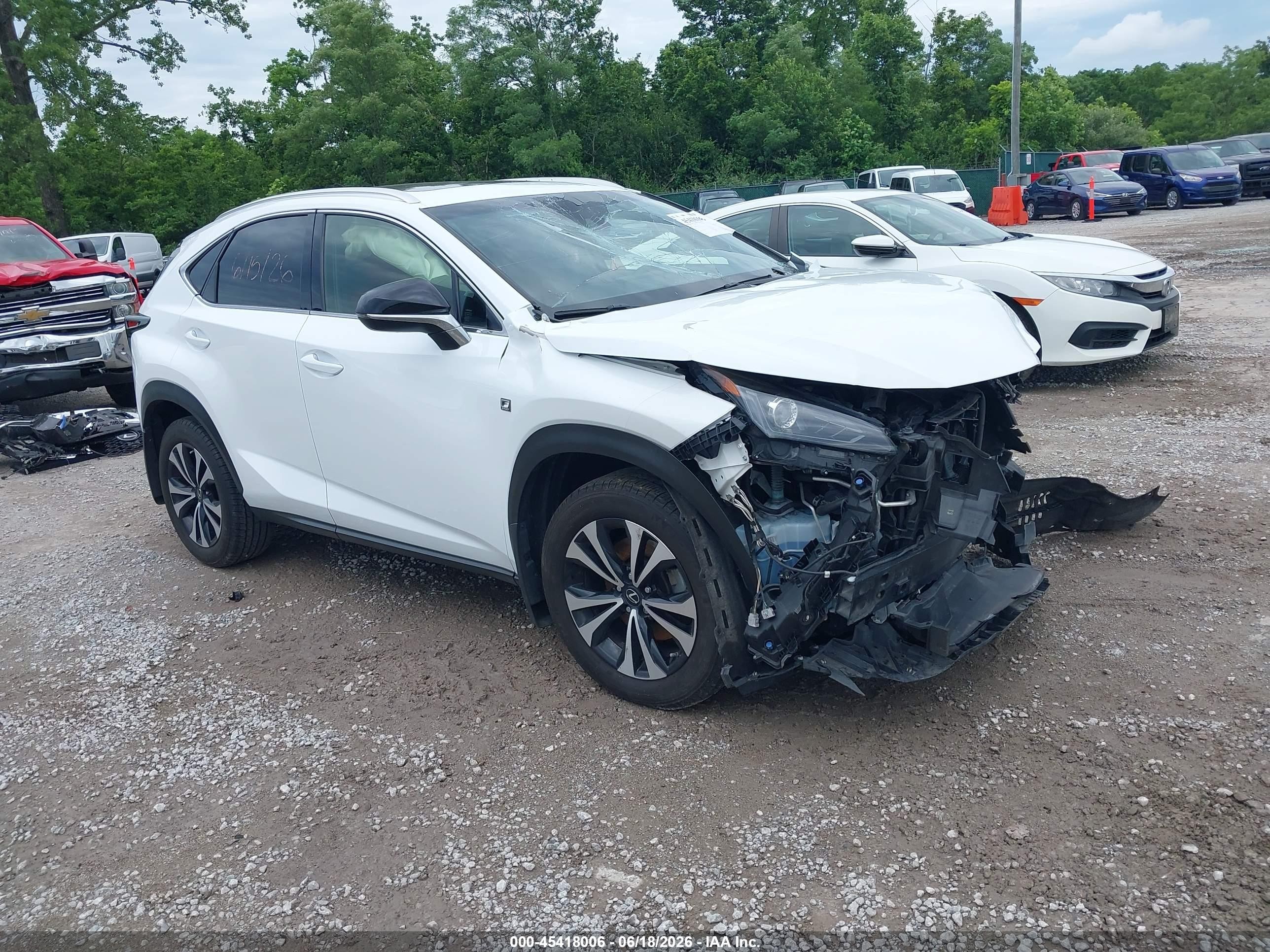2018 Lexus NX 300 F Sport, VIN JTJBARBZ4J2157233 — Front end