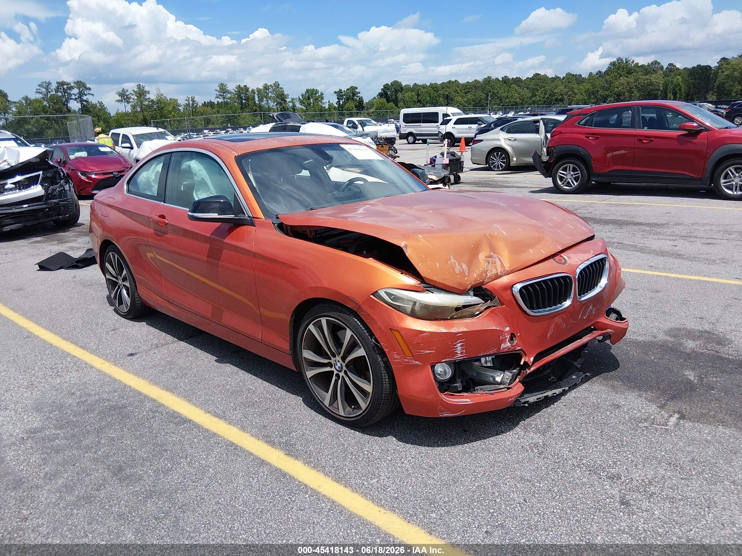 2014 BMW 2 Series 228i, VIN WBA1F5C57EV255257 — Front end