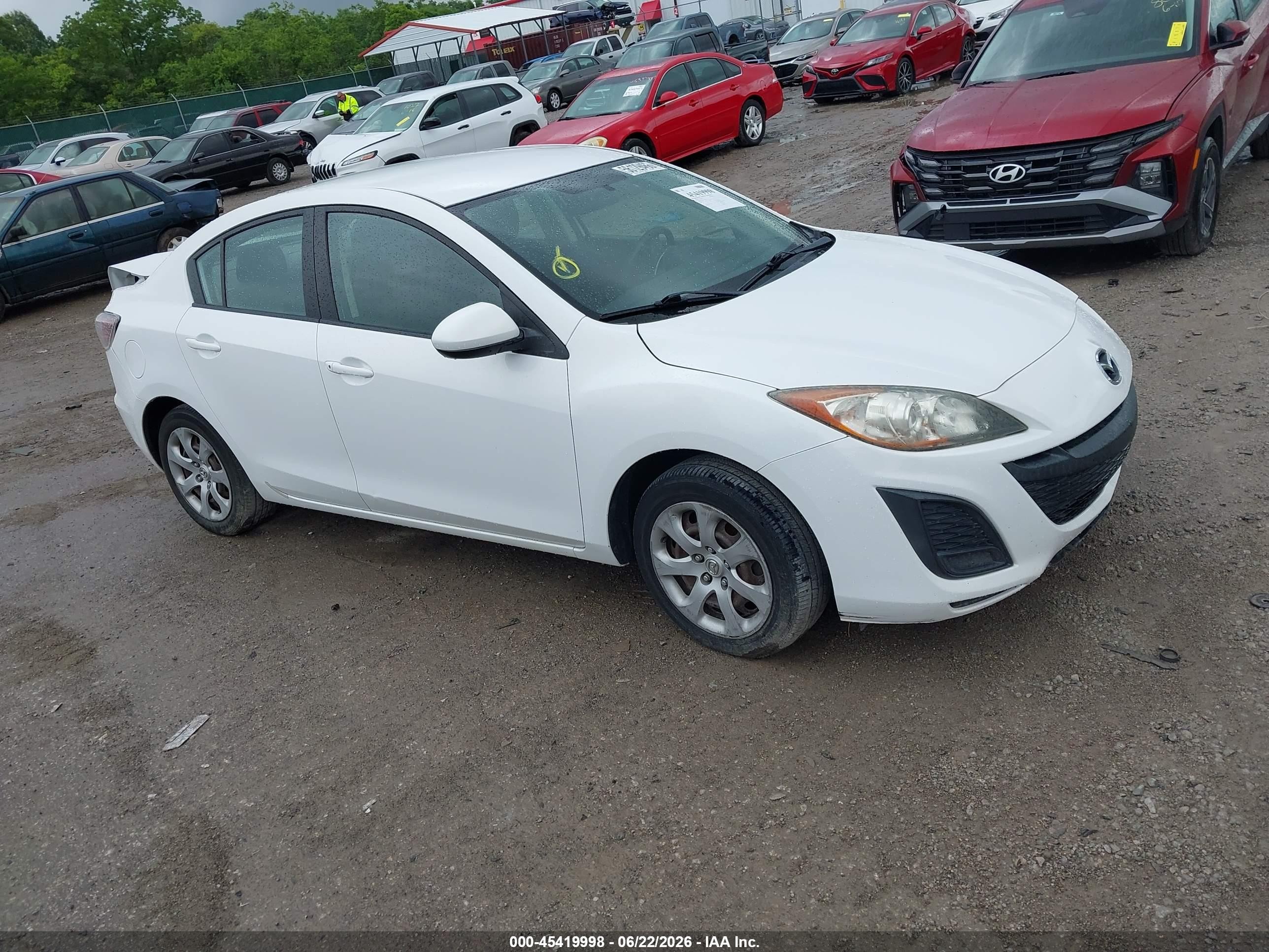 2010 Mazda 3 i Touring, VIN JM1BL1SF8A1290524 — Rear end