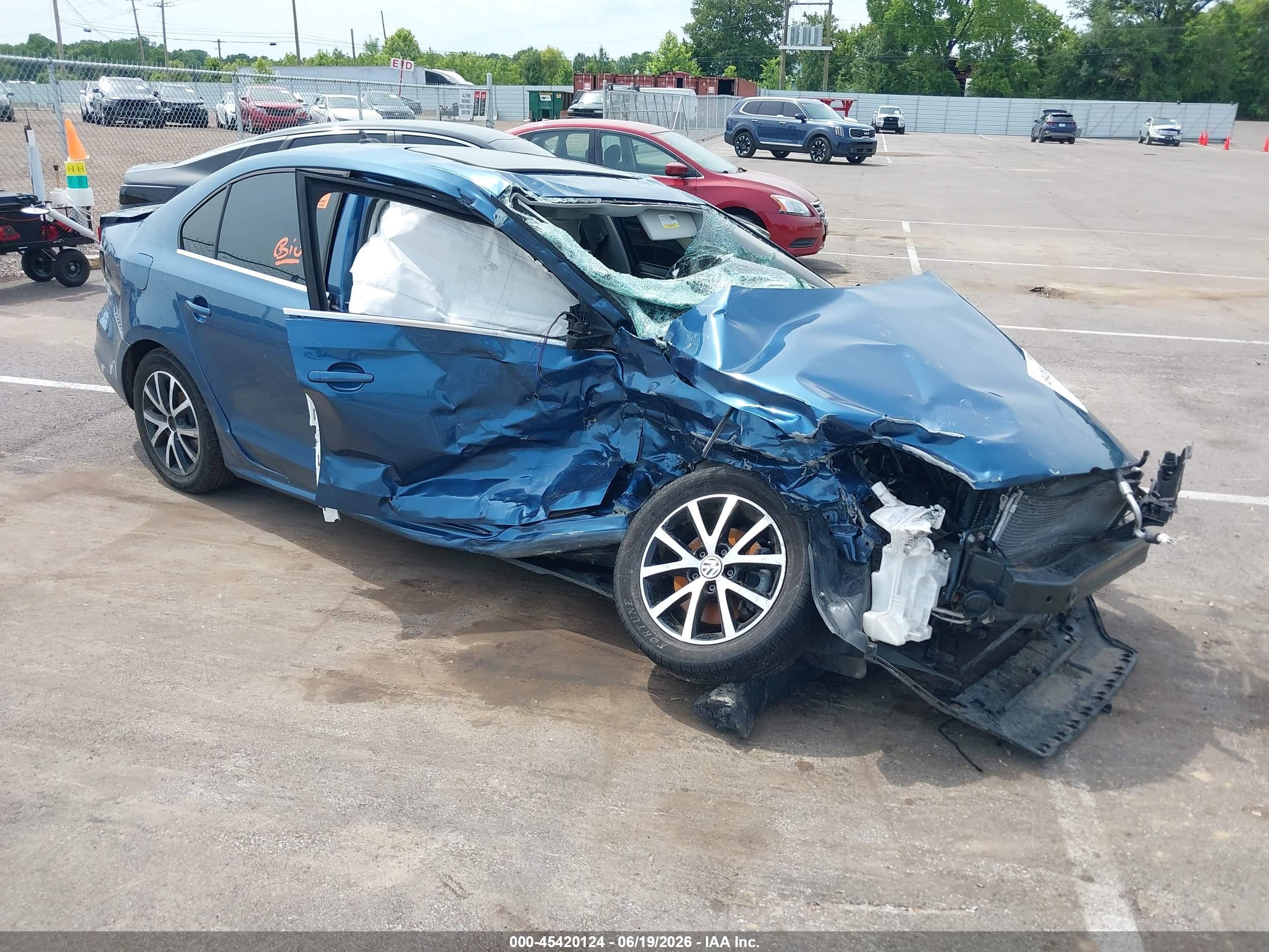2017 Volkswagen Jetta SE, VIN 3VWDB7AJ1HM412834 — Biohazard / chemical