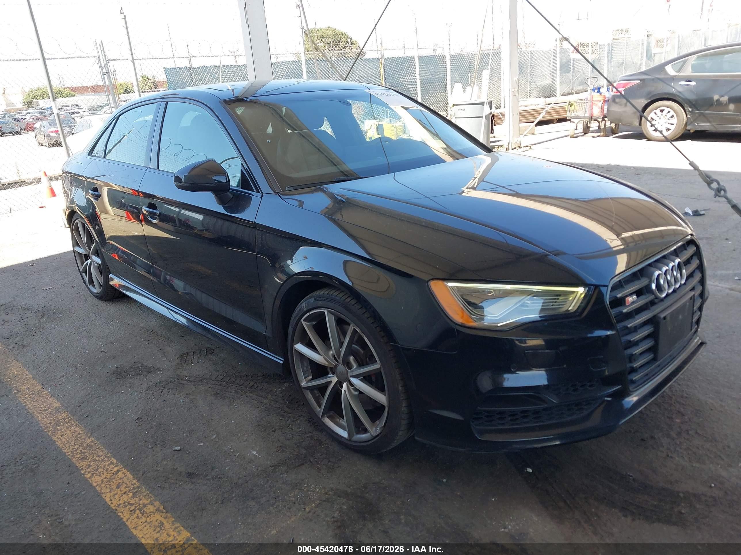 2016 Audi S3 Premium Plus, VIN WAUB1GFF3G1038074 — Rear end