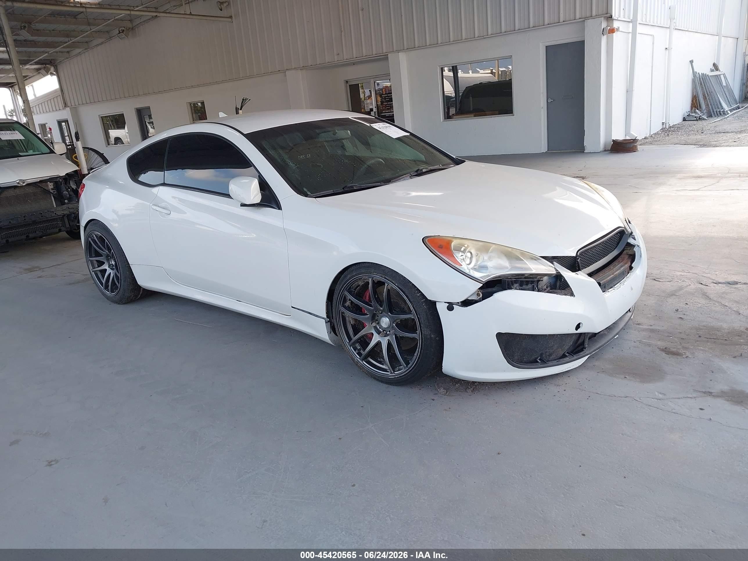 2012 Hyundai Genesis Coupe 2.0T, VIN KMHHT6KD0CU075867 — Water / flood
