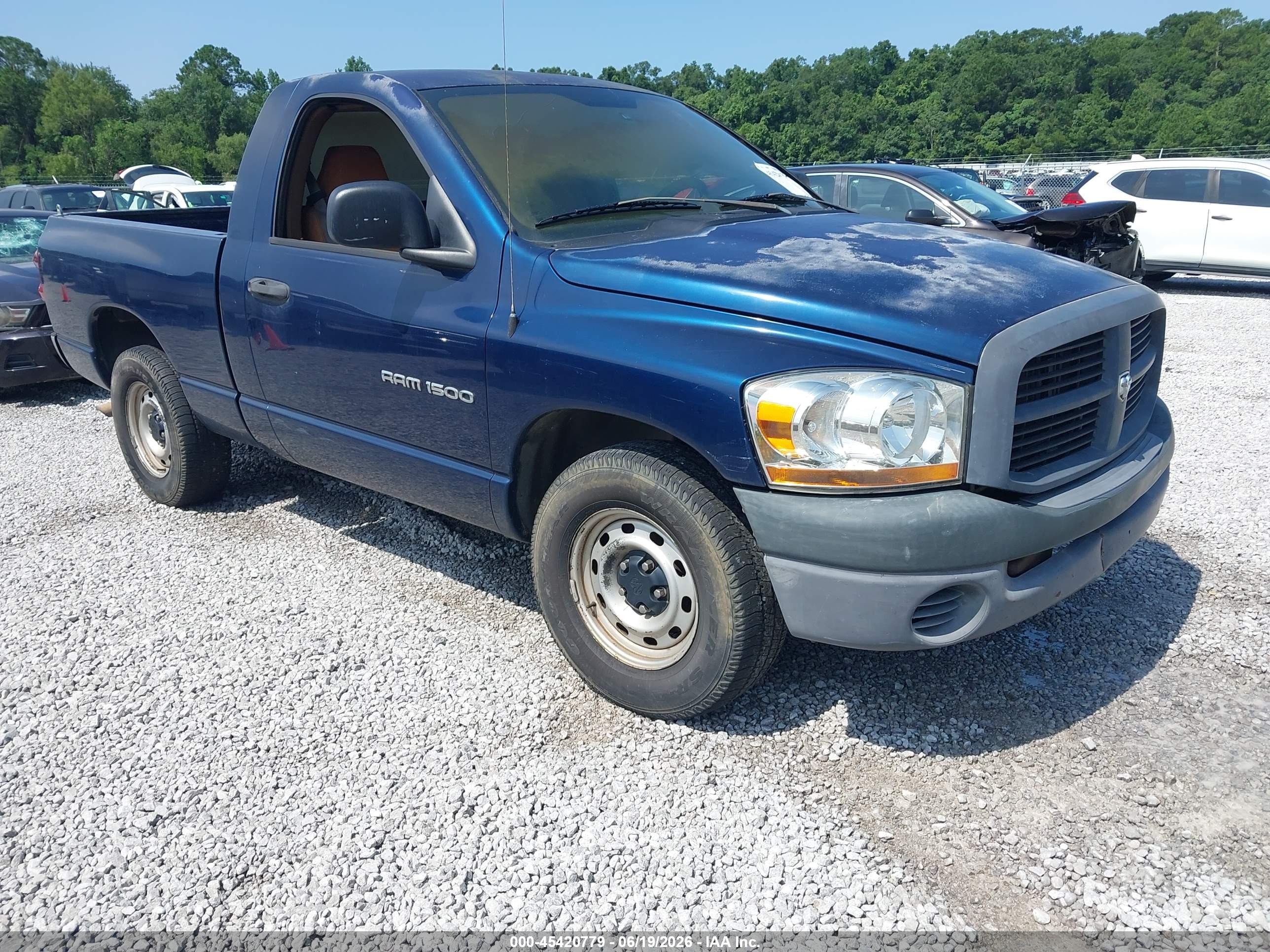 2007 Dodge 1500 ST, VIN 1D7HA16K27J639666 — Interior fire