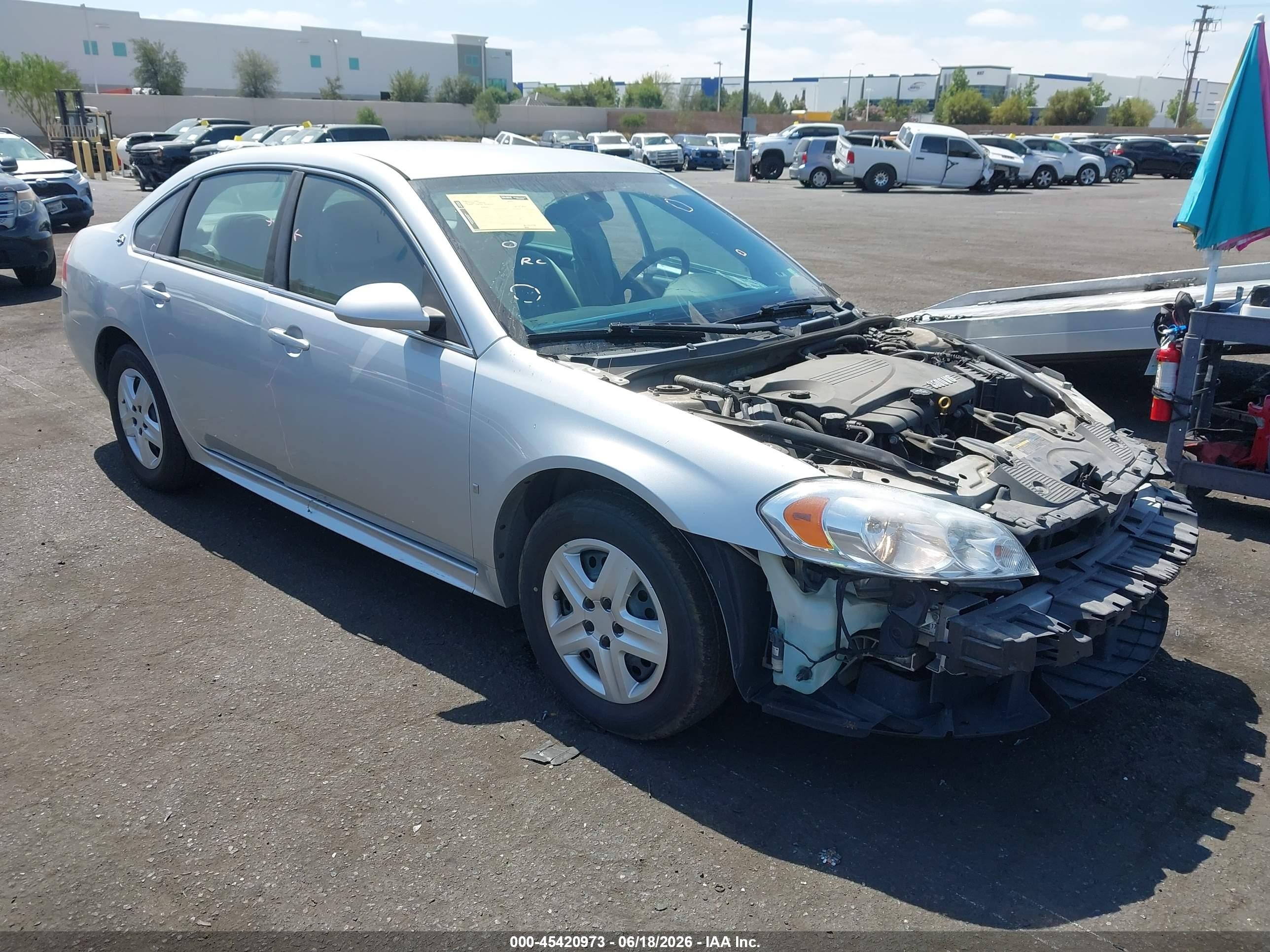2009 Chevrolet Impala LS, VIN 2G1WB57N091169853 — Front end