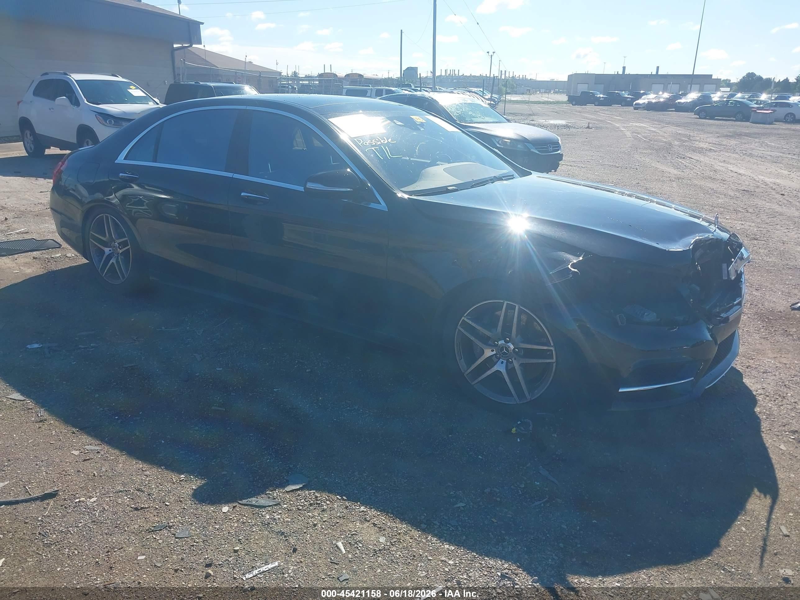 2016 Mercedes-Benz S 550, VIN WDDUG8FB0GA230622 — Front end