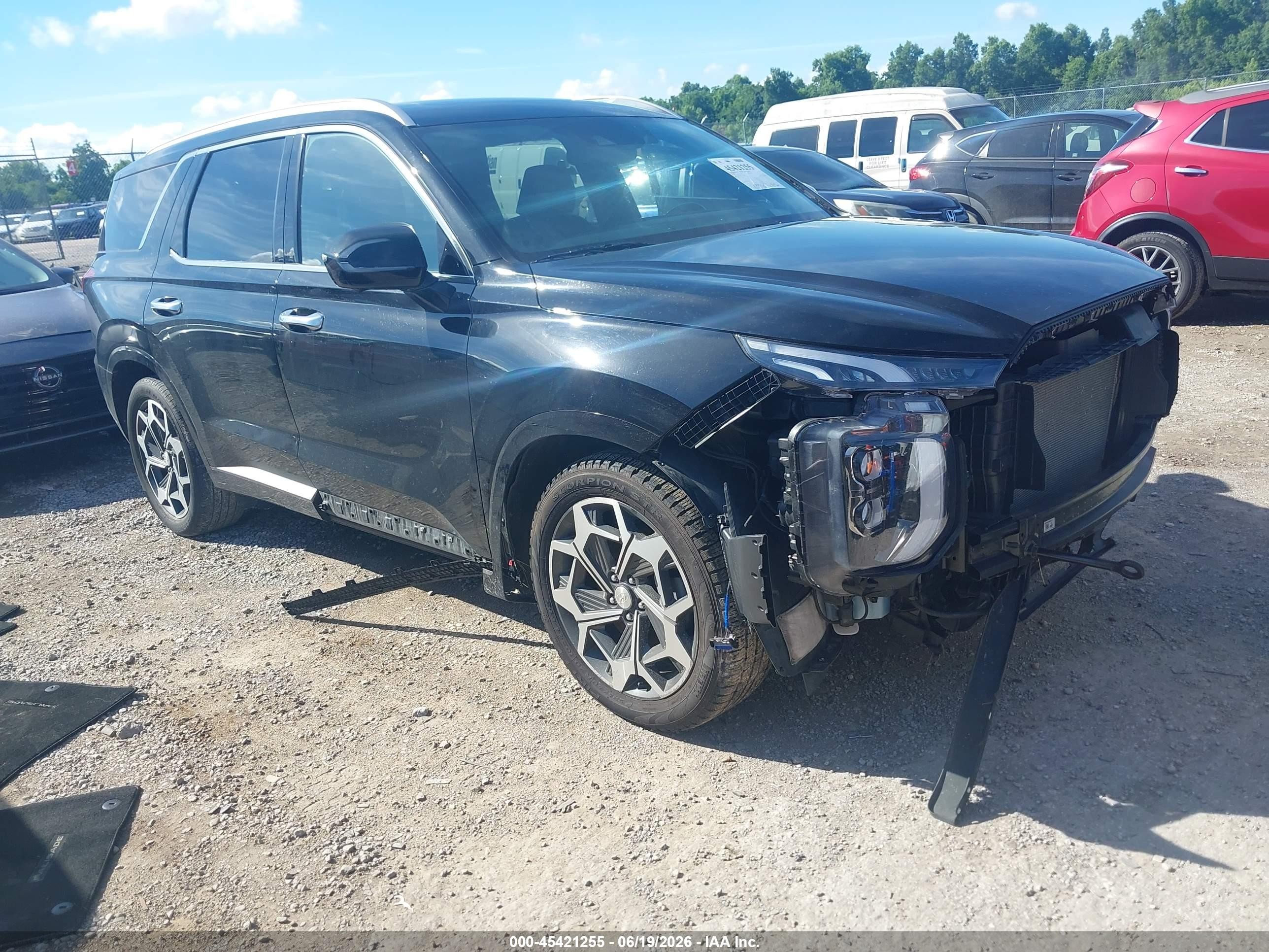 2021 Hyundai Palisade Calligraphy, VIN KM8R7DHE2MU325687 — Front end
