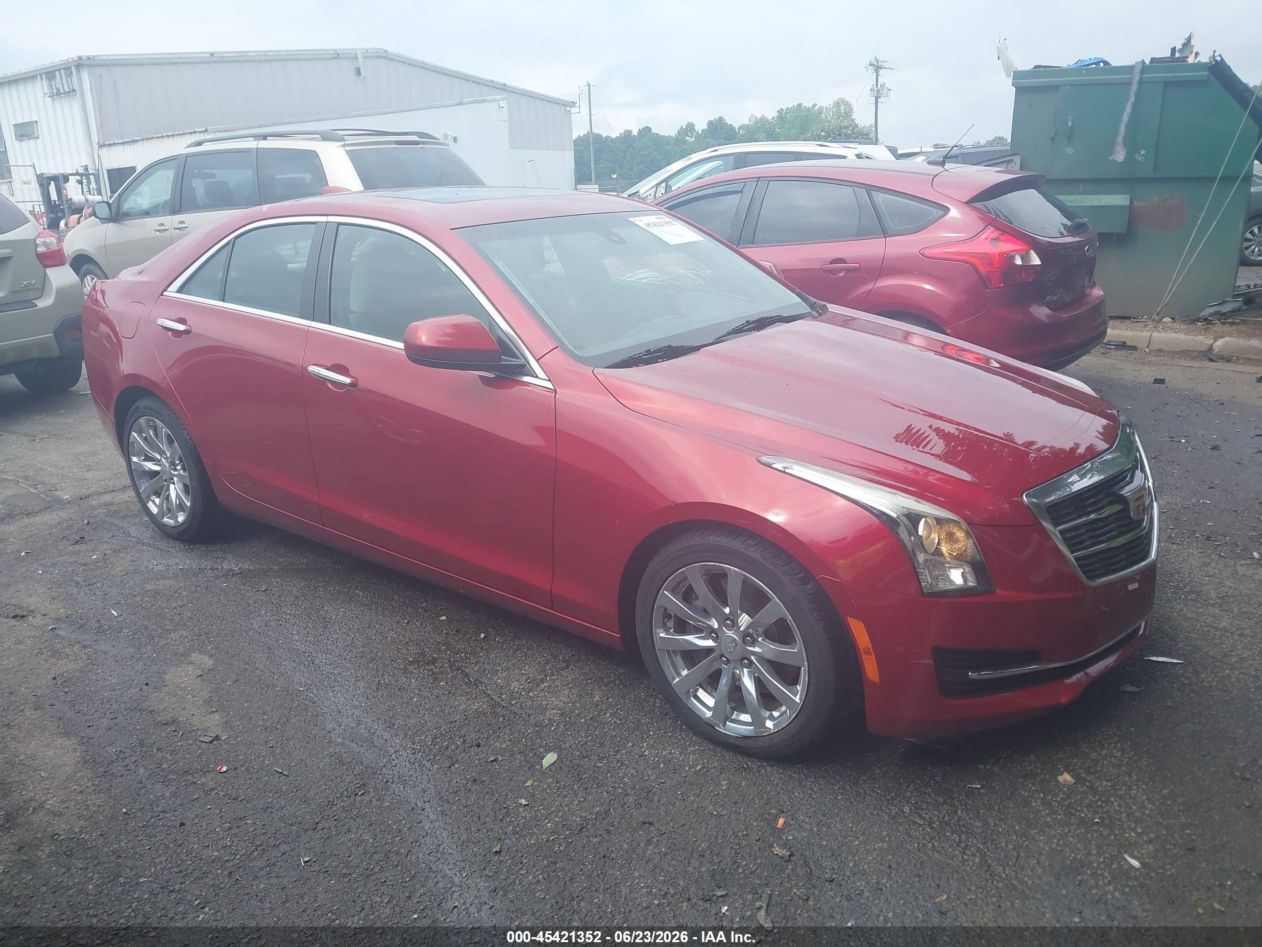 2018 Cadillac ATS RWD, VIN 1G6AA5RXXJ0123906 — Side