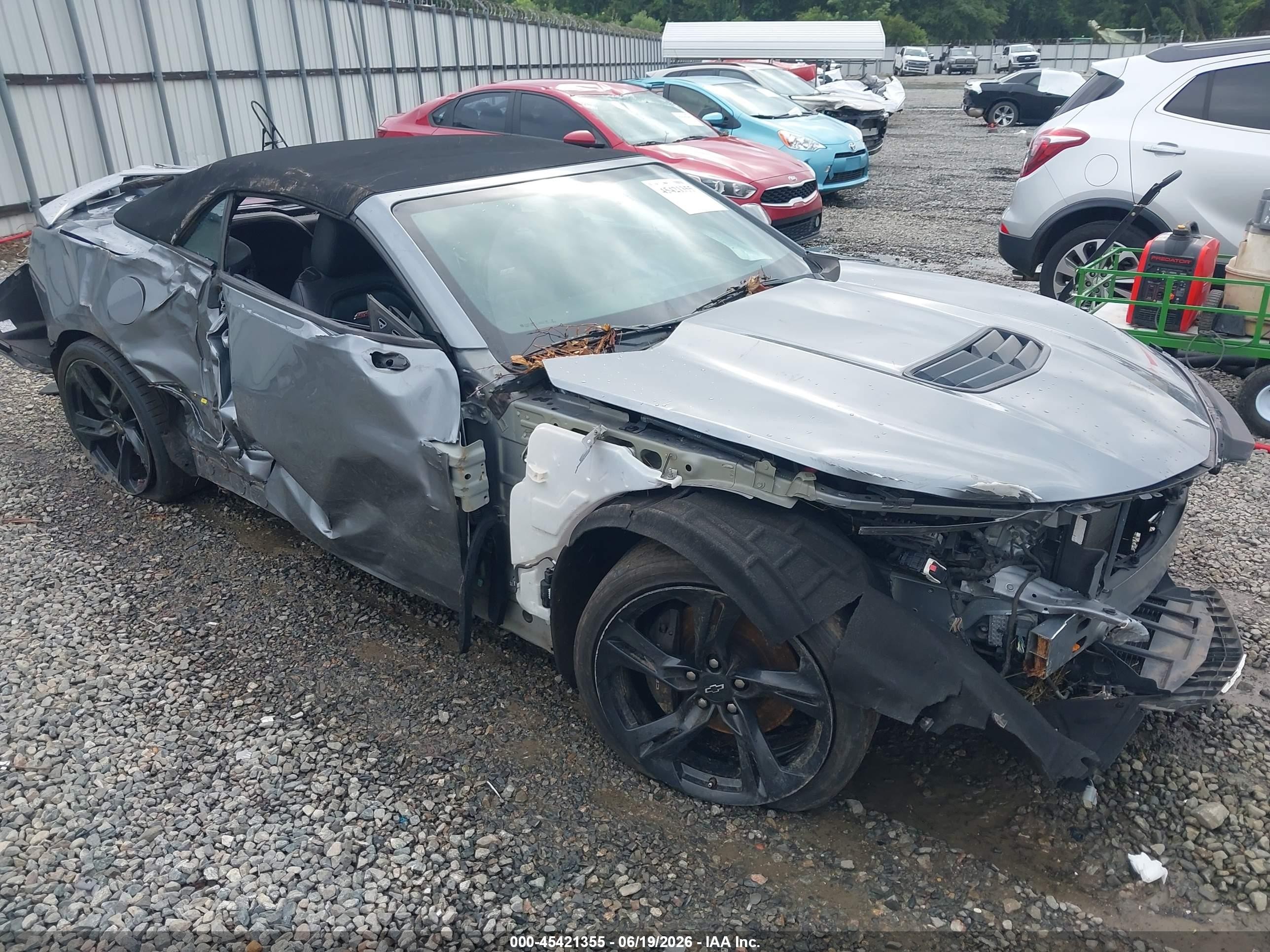 2020 Chevrolet Camaro 2SS, VIN 1G1FH3D78L0117320 — Rollover