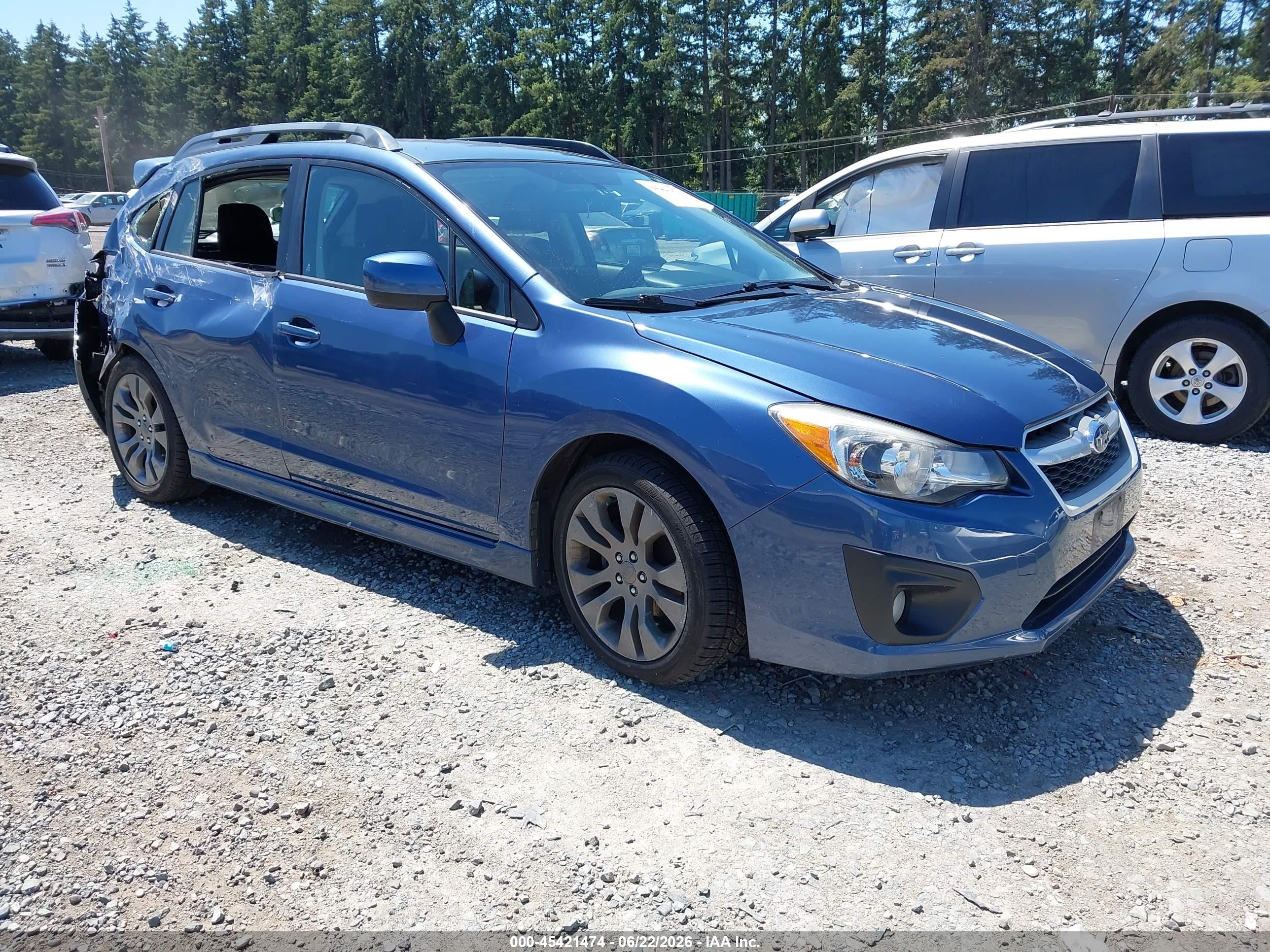 2013 Subaru Impreza Special Sports Premium, VIN JF1GPAL68D2828121 — Side