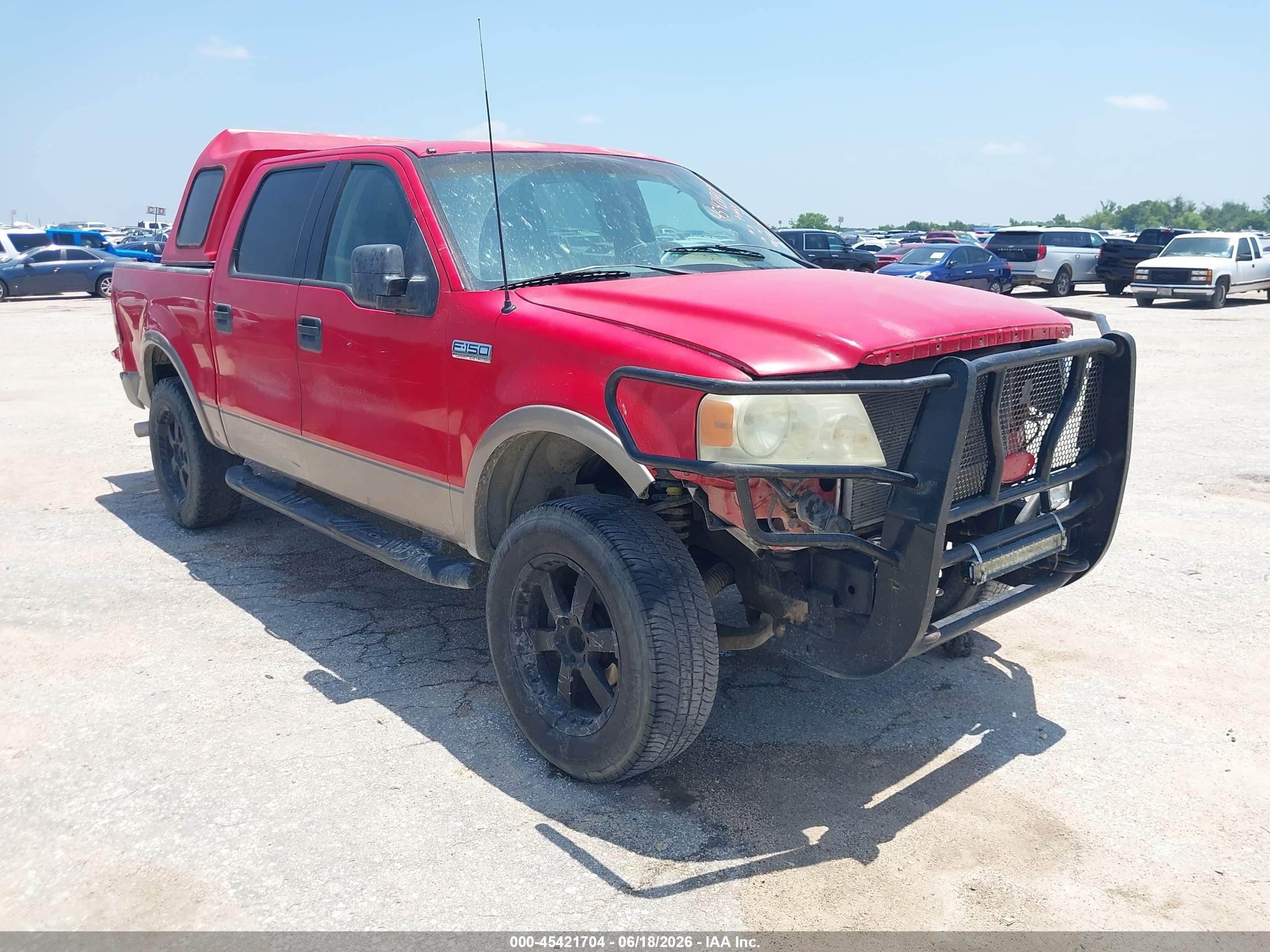 2004 Ford F-150 XLT, VIN 1FTPW14534KD61421 — Зад
