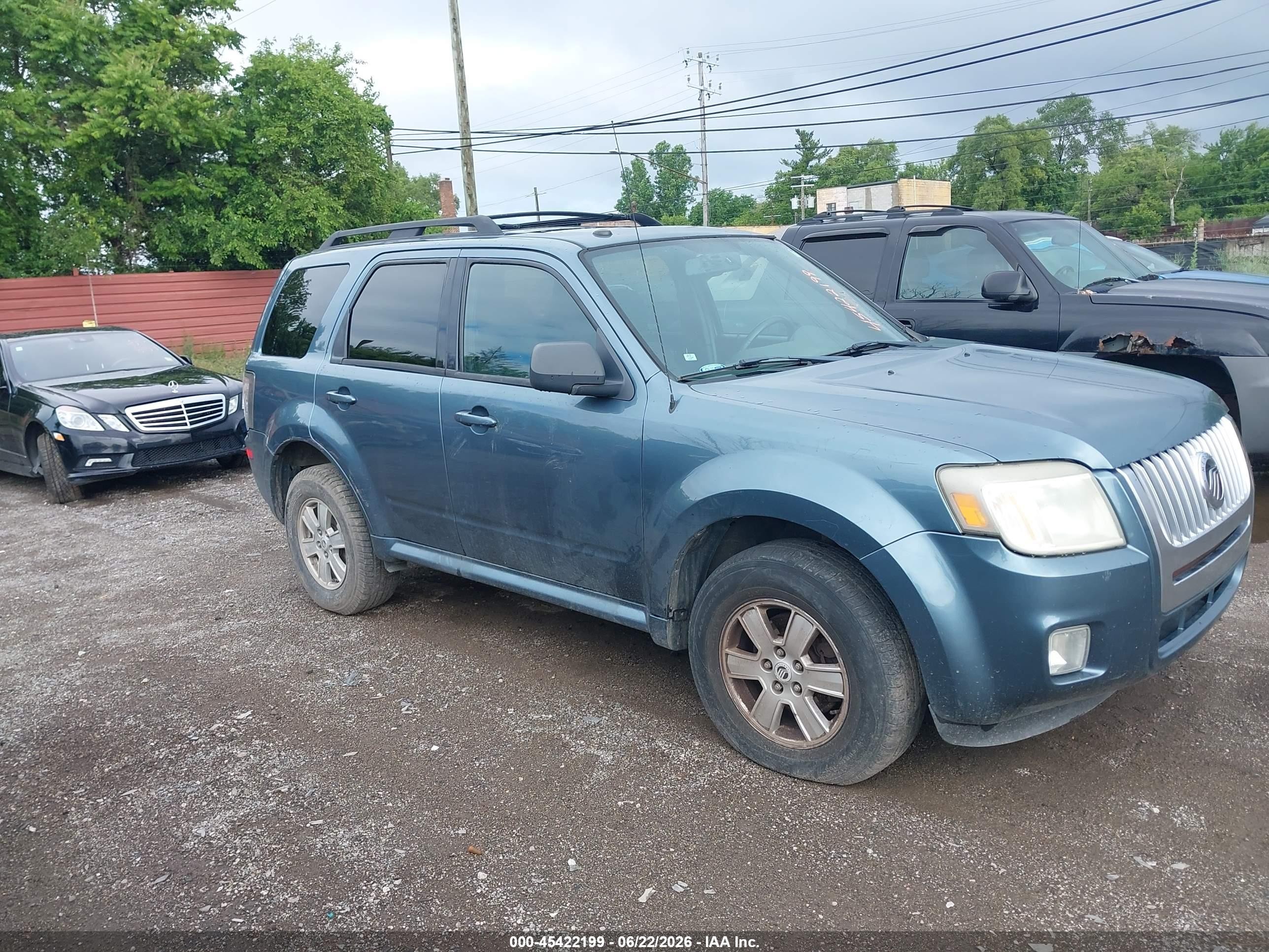 2010 Mercury Mariner, VIN 4M2CN9BG6AKJ07583 — Rear end