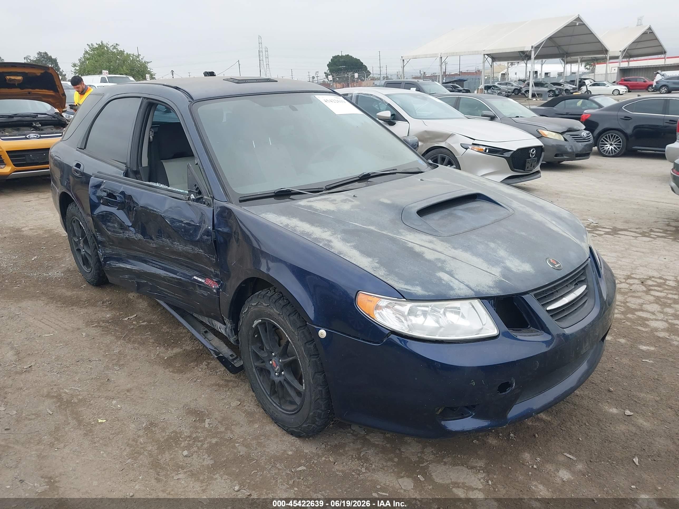 2005 Saab 9-2X Aero, VIN JF4GG22695G051284 — Бок