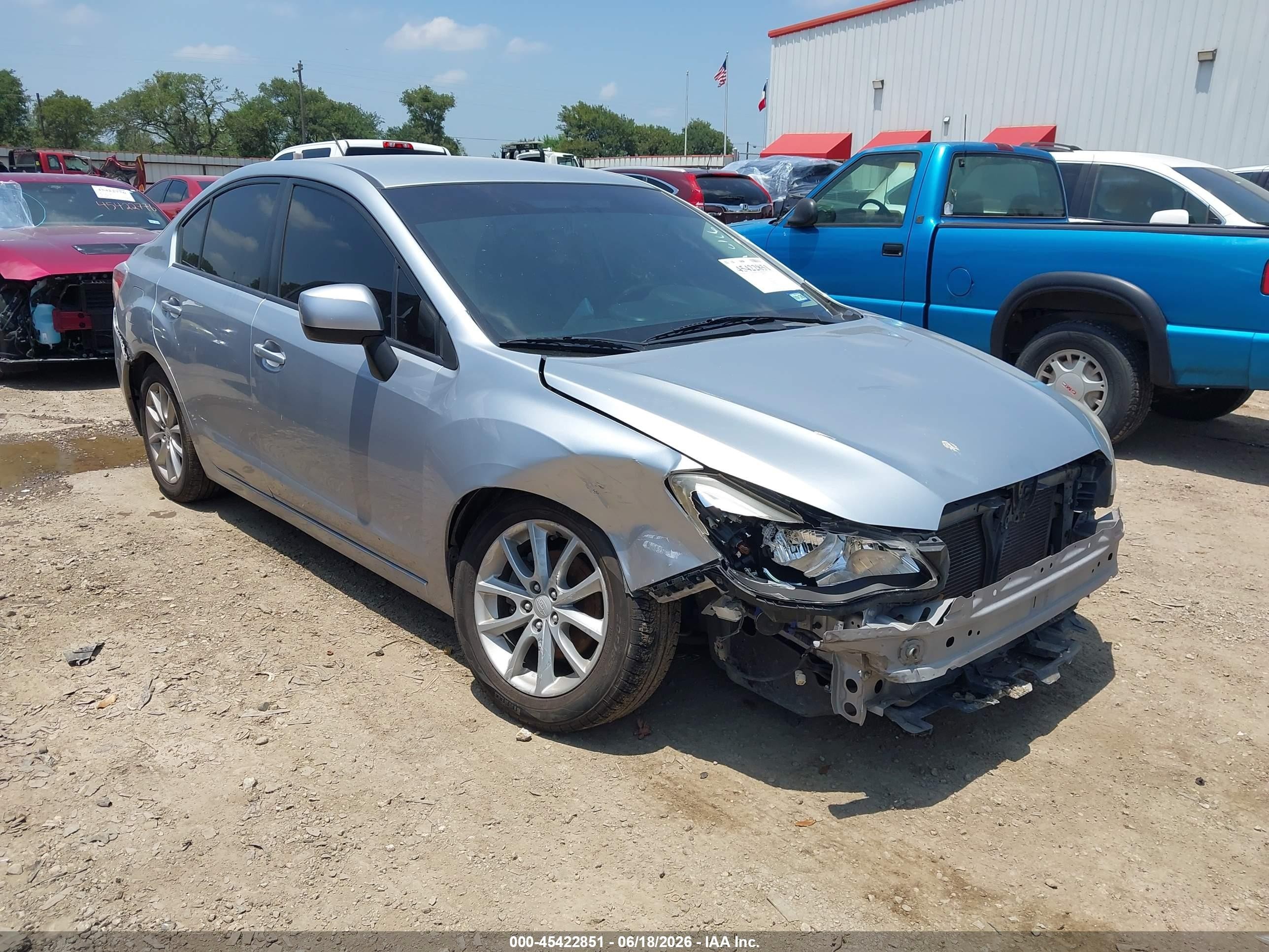2012 Subaru Impreza Premium, VIN JF1GJAC61CH030055 — Front end