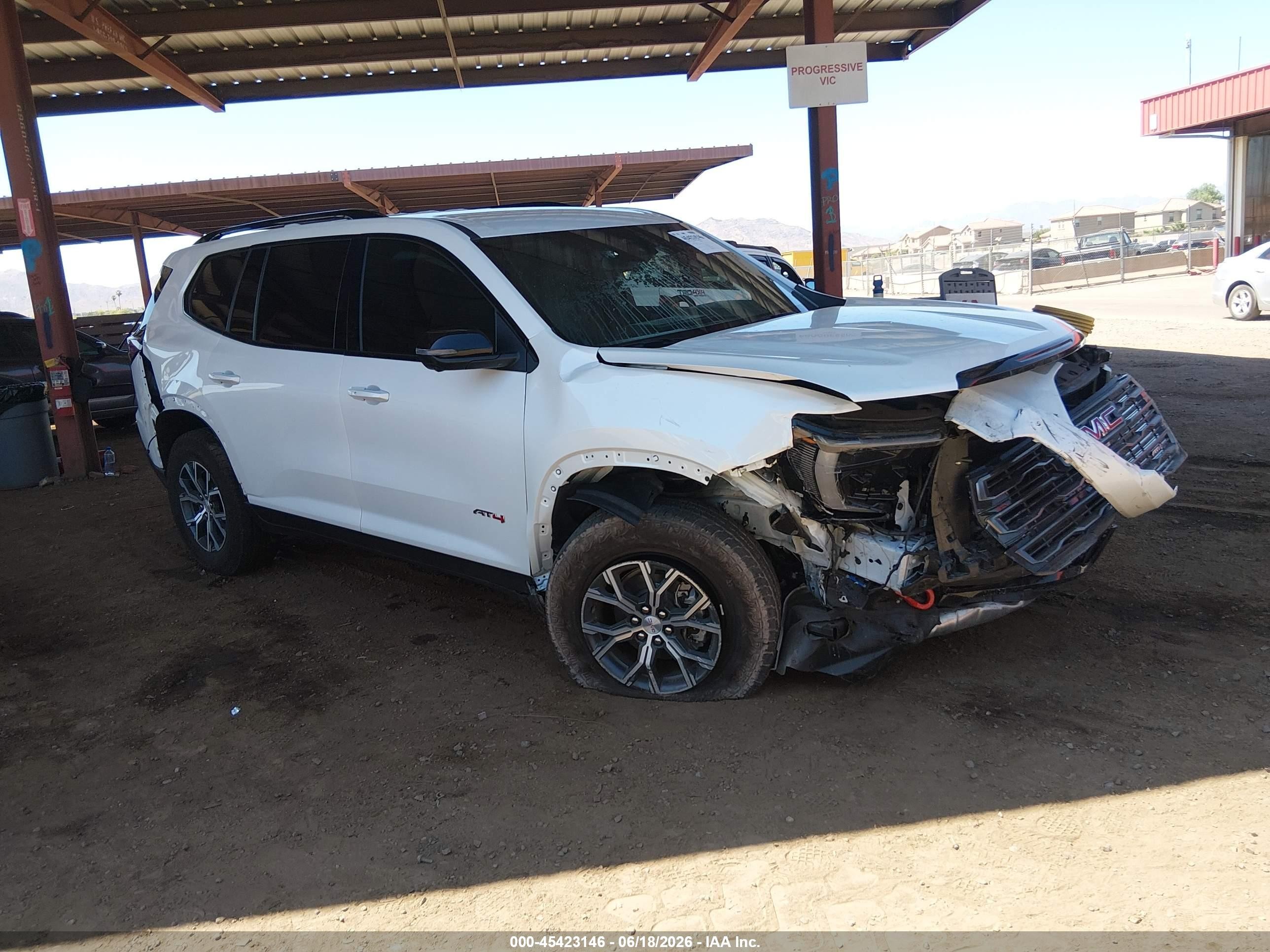2025 GMC Acadia AWD AT4, VIN 1GKENPRS3SJ247681 — Фото с аукциона 1 of 5