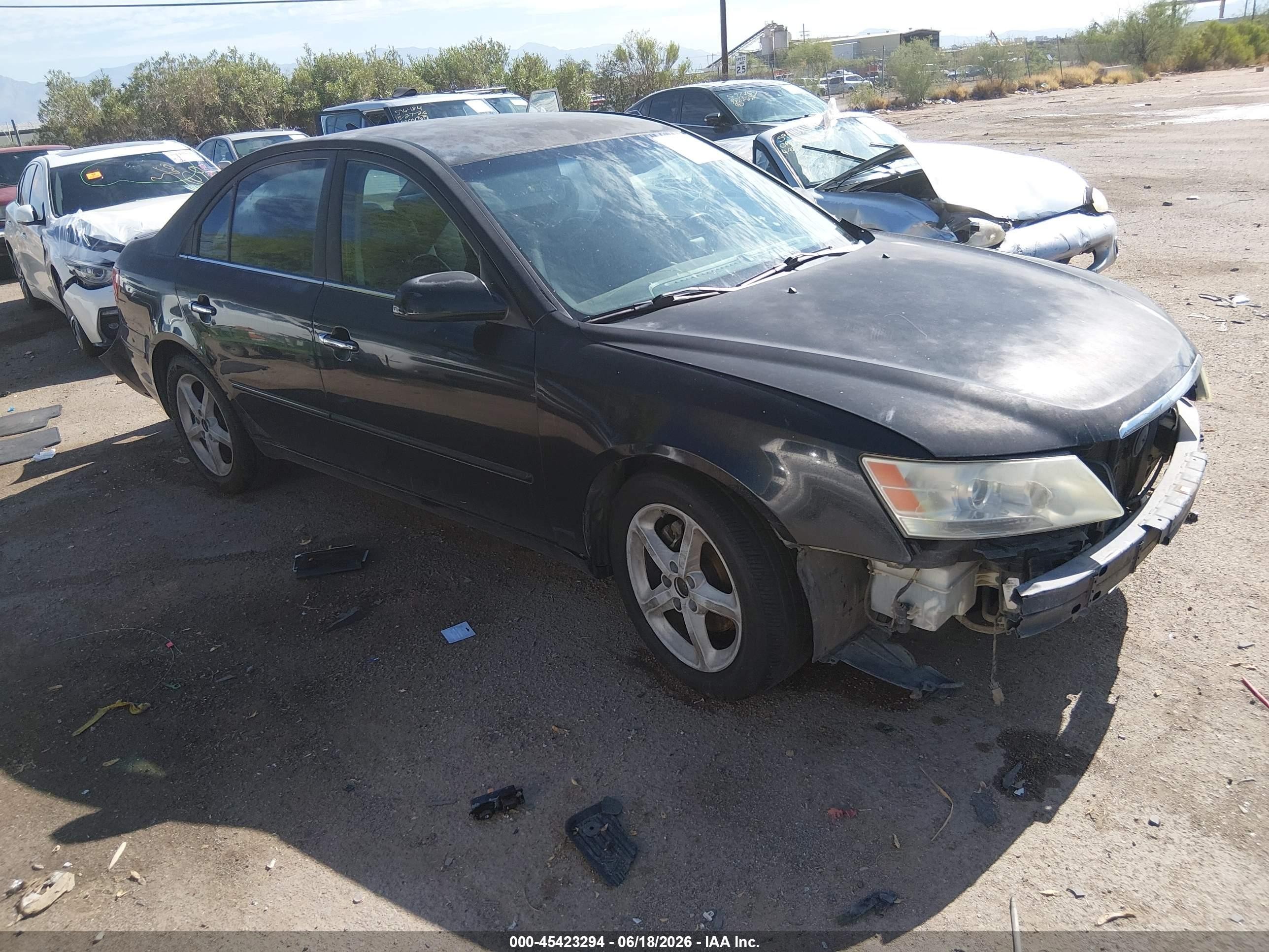 2009 Hyundai Sonata SE, VIN 5NPEU46F89H435247 — Перед