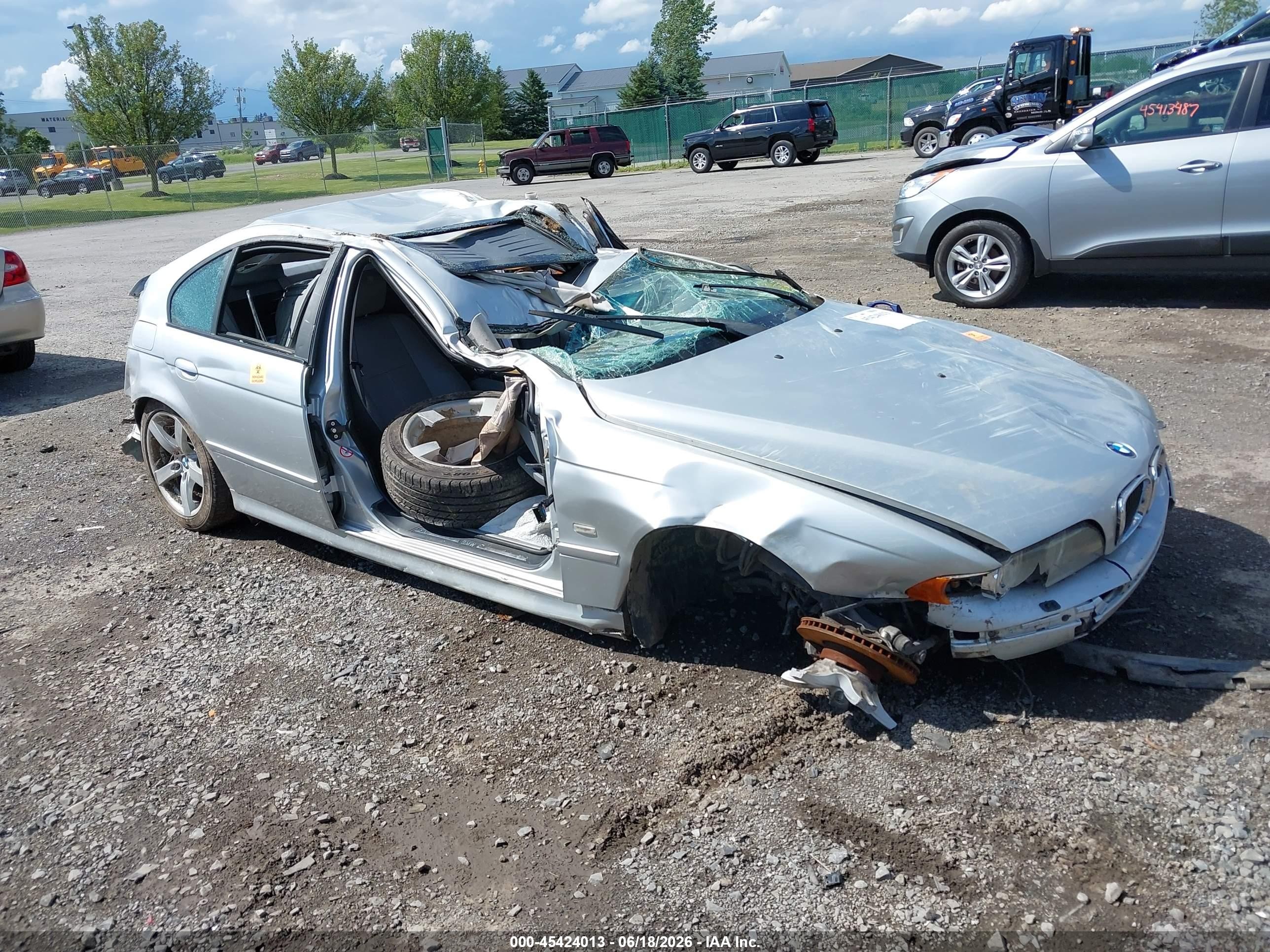 2002 BMW 5 Series 530i, VIN WBADT63472CH89789 — Rollover