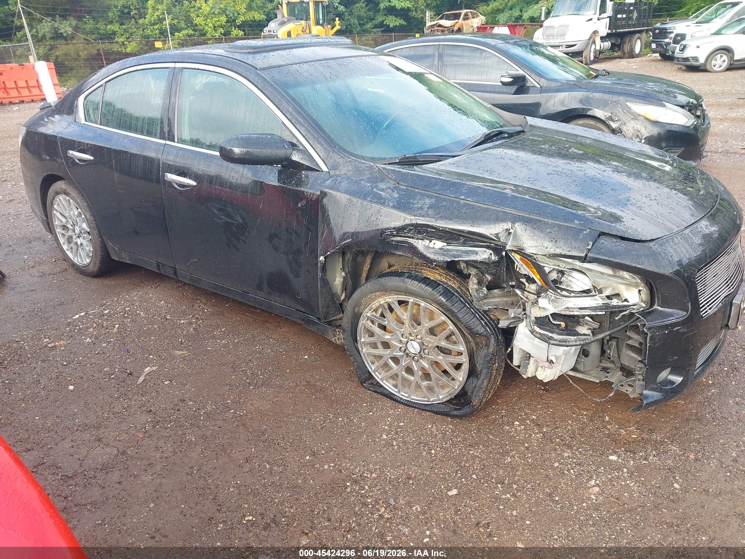 2012 Nissan Maxima SV, VIN 1N4AA5APXCC848616 — Перед