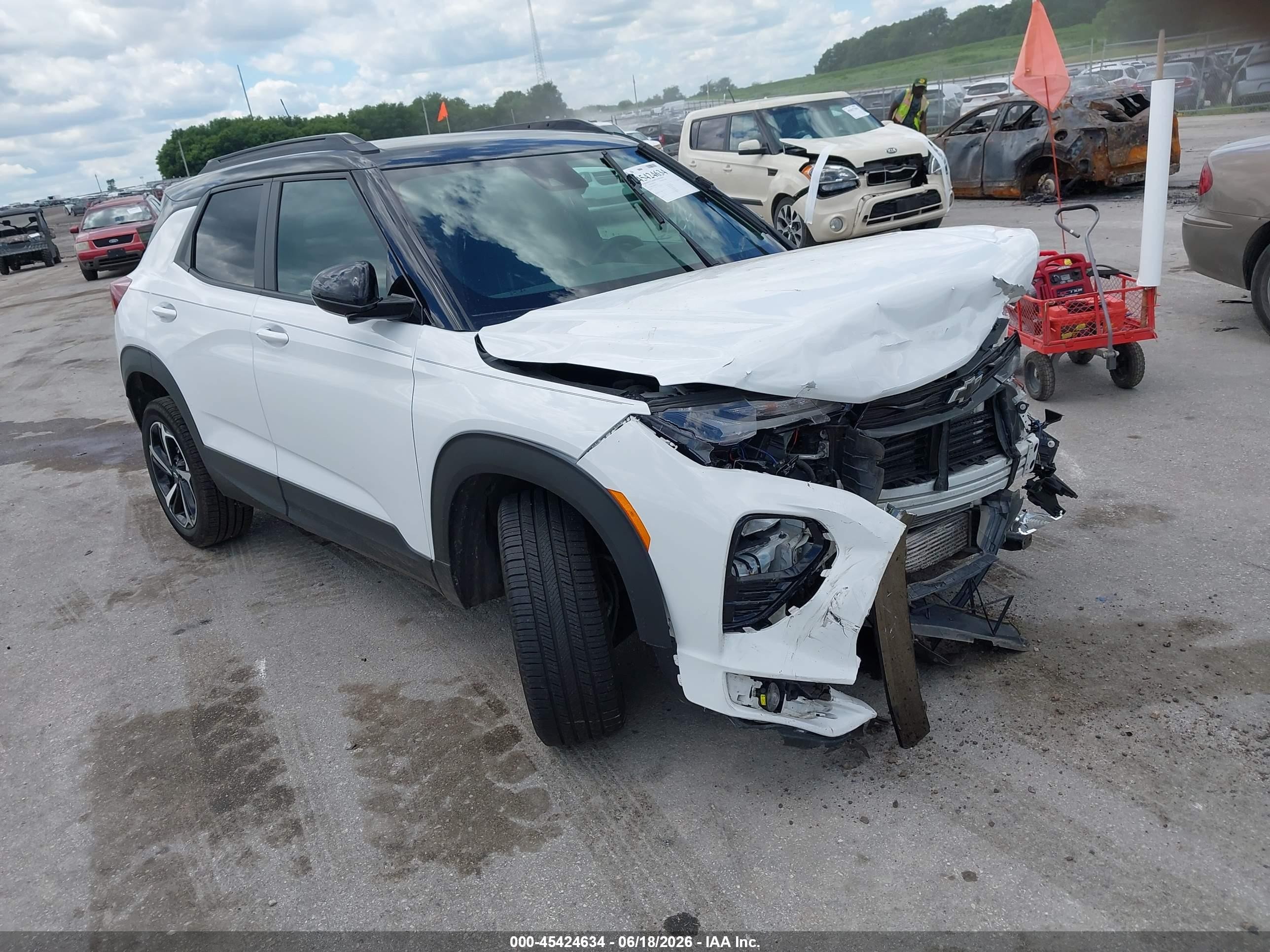 2022 Chevrolet TrailBlazer RS, VIN KL79MUSL0NB017920 — Front end