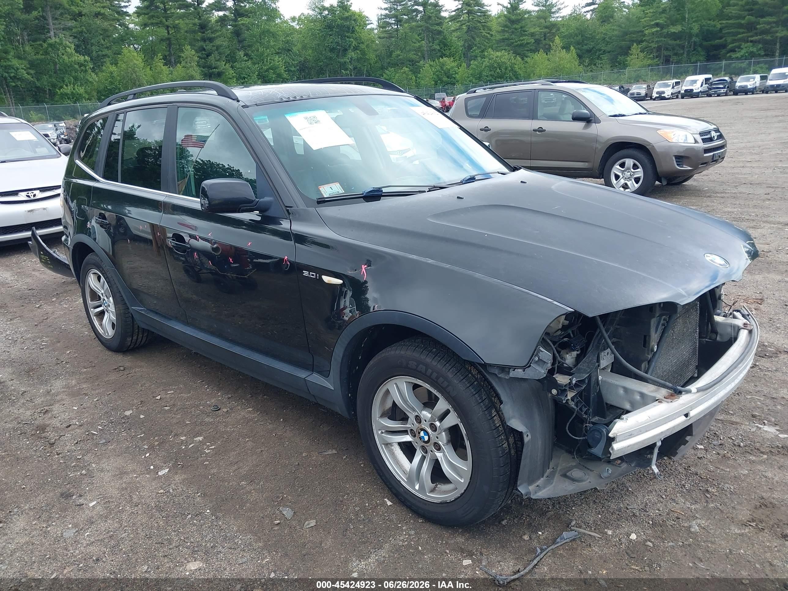 2006 BMW X3 3.0i, VIN WBXPA93466WG88712 — Front end