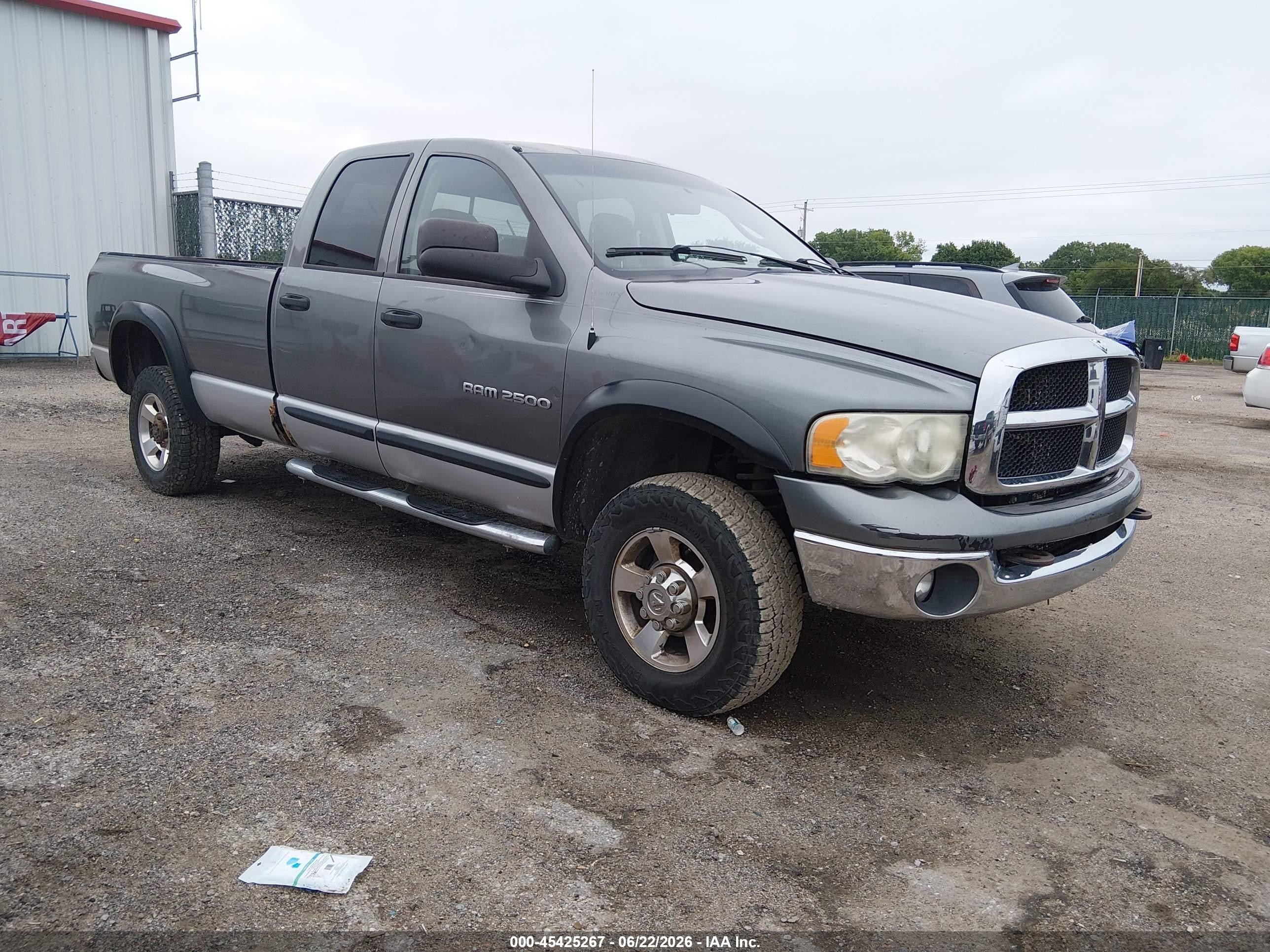 2005 Dodge 2500 SLT, VIN 3D7KS28C45G741077 — Град