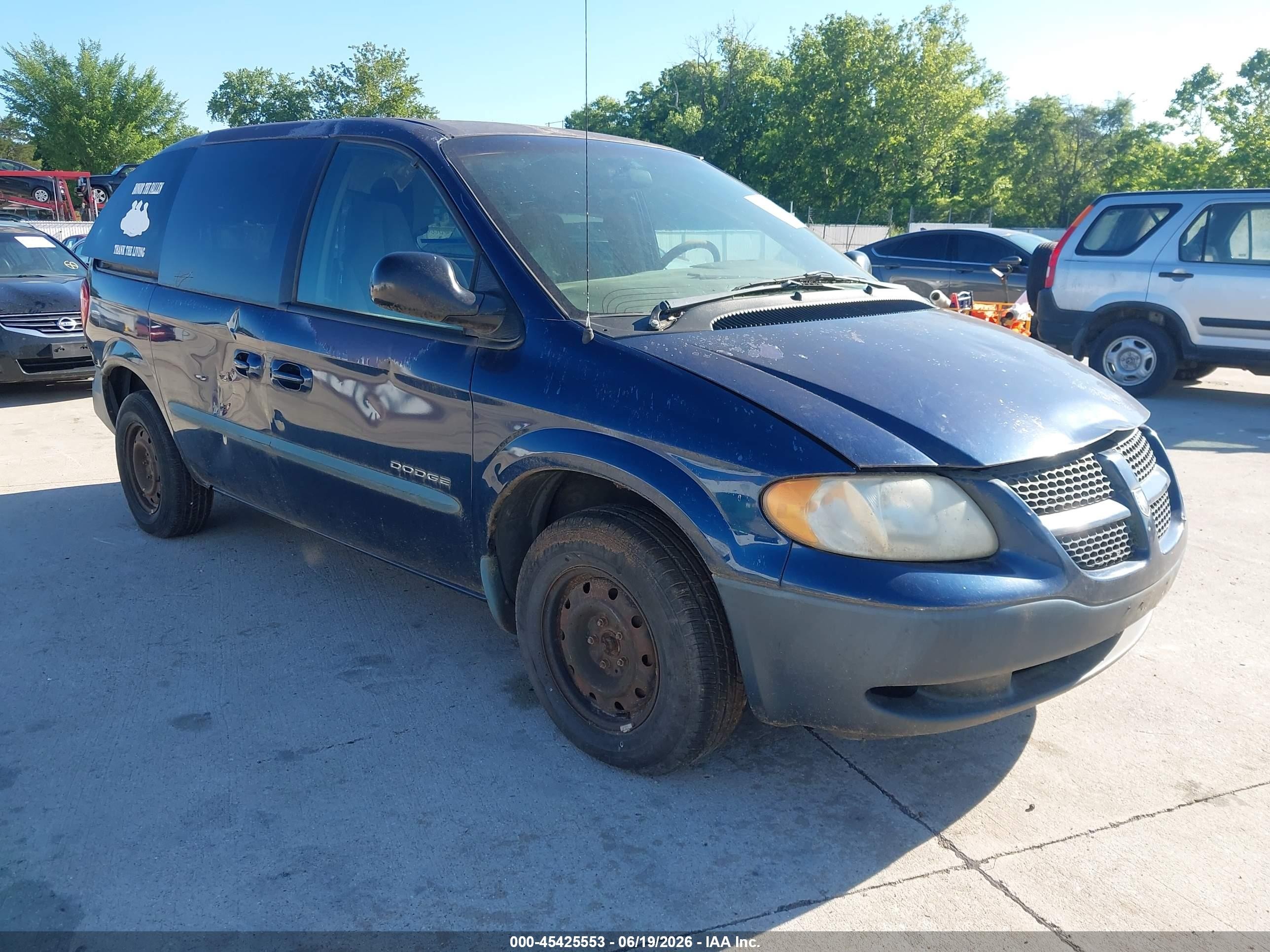 2001 Dodge Caravan SE, VIN 1B4GP25381B214634 — Обычный износ