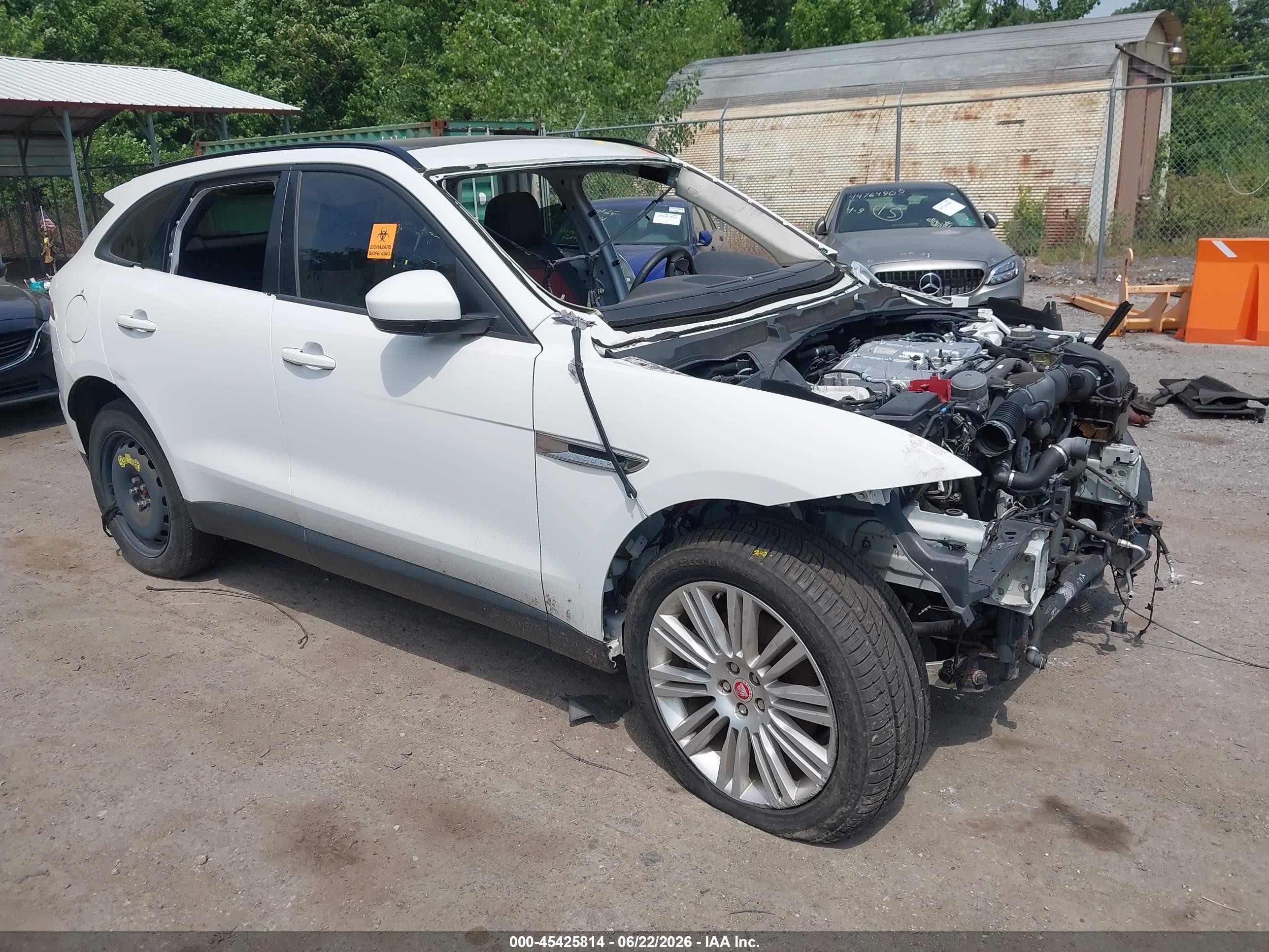 2017 Jaguar F-Pace 35t Premium, VIN SADCJ2BV7HA065694 — Biohazard / chemical