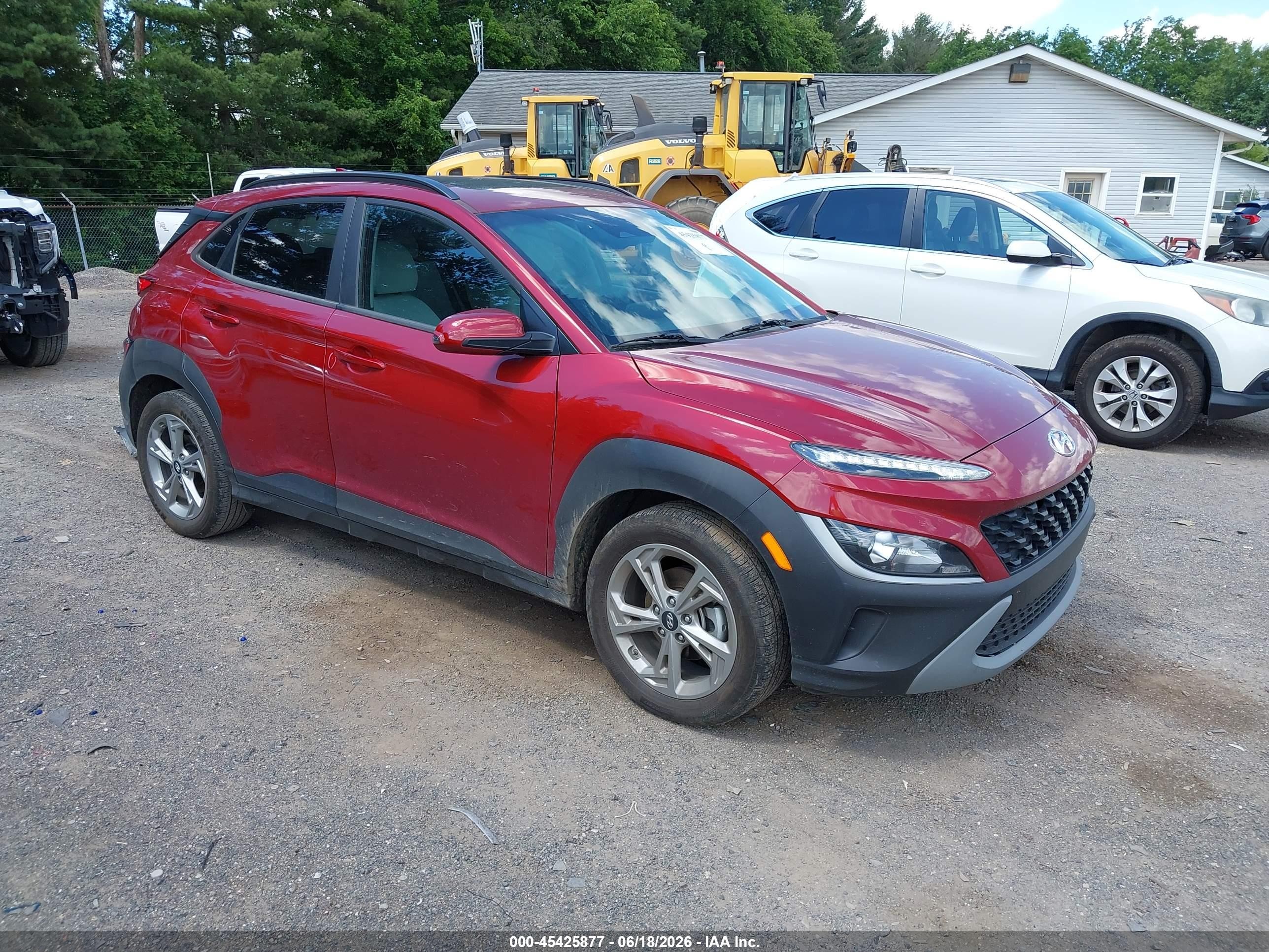 2023 Hyundai Kona SEL, VIN KM8K32ABXPU062838 — Rear end