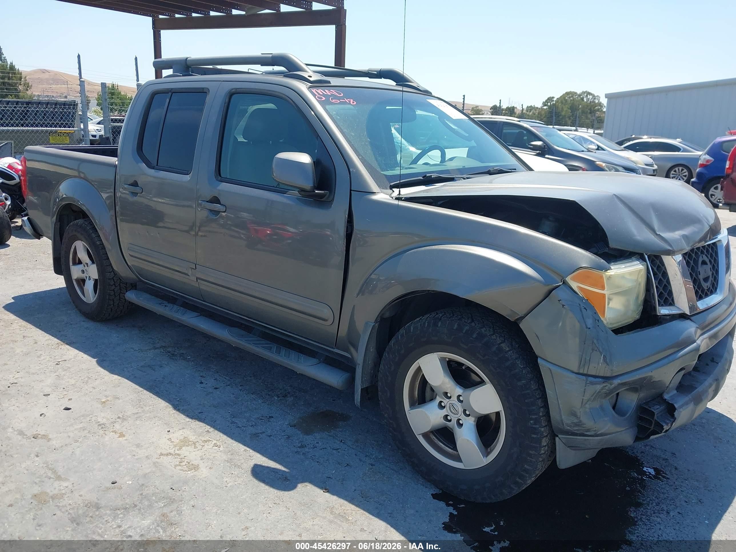 2008 Nissan Frontier SE, VIN 1N6AD07U88C445398 — Front end