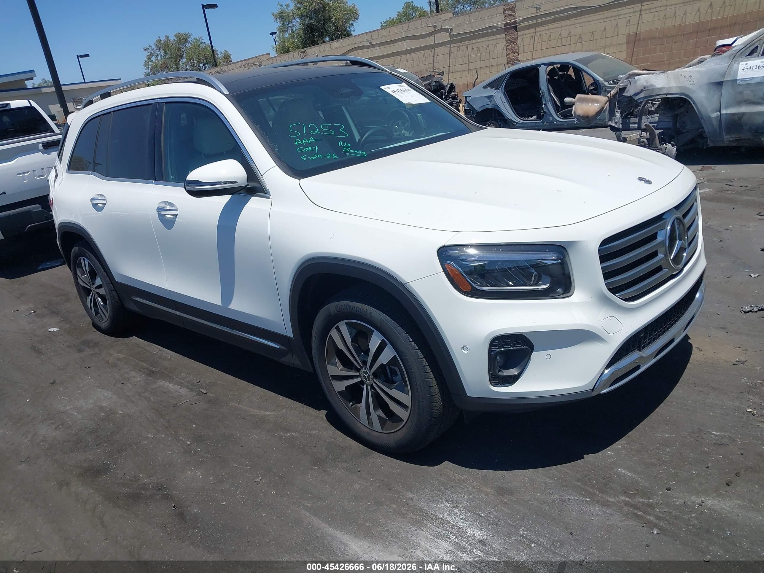 2025 Mercedes-Benz GLB 250, VIN W1N4M4HB2SW436747 — Rear end