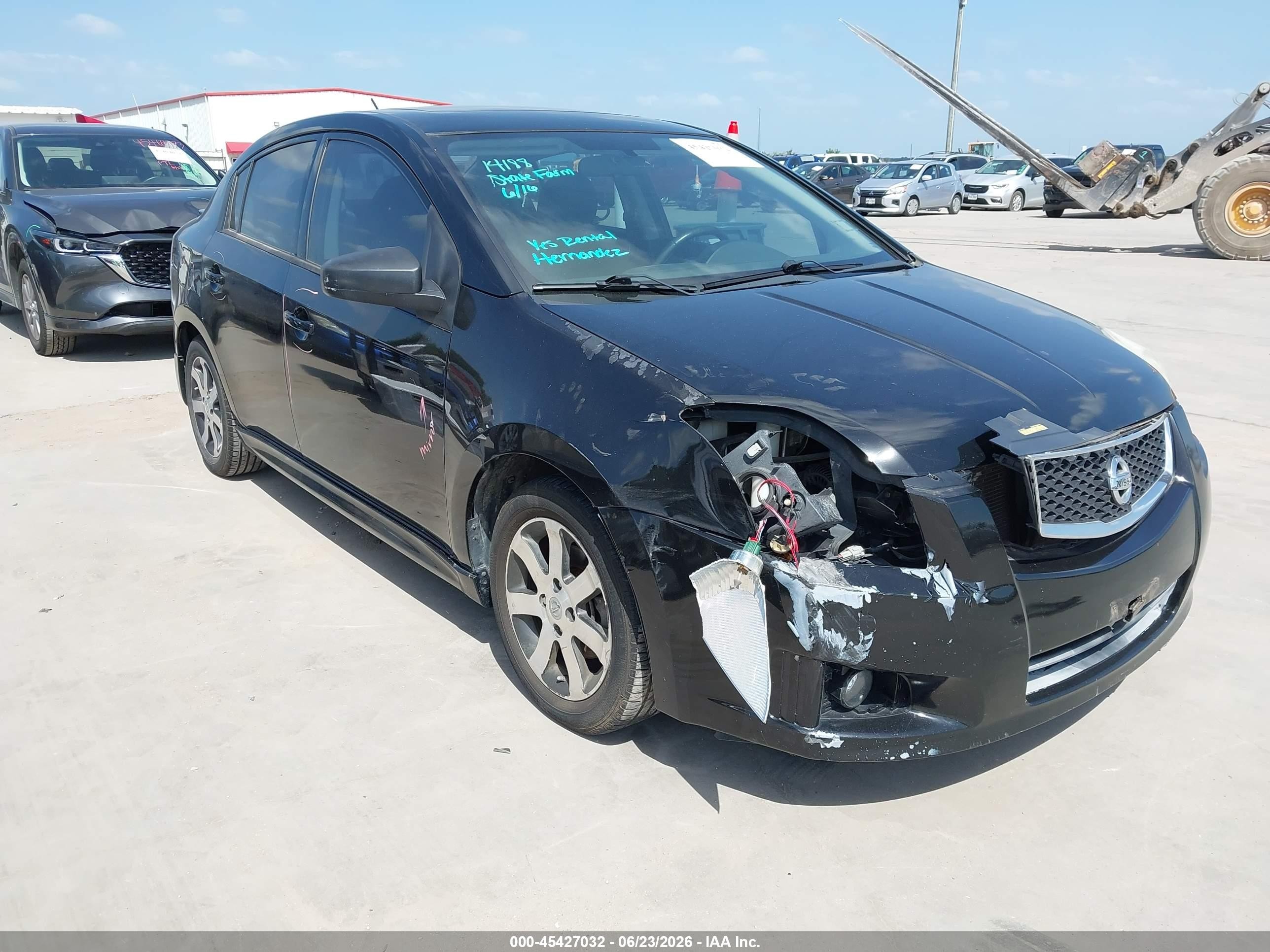 2012 Nissan Sentra 2.0, VIN 3N1AB6AP5CL655634 — Front end