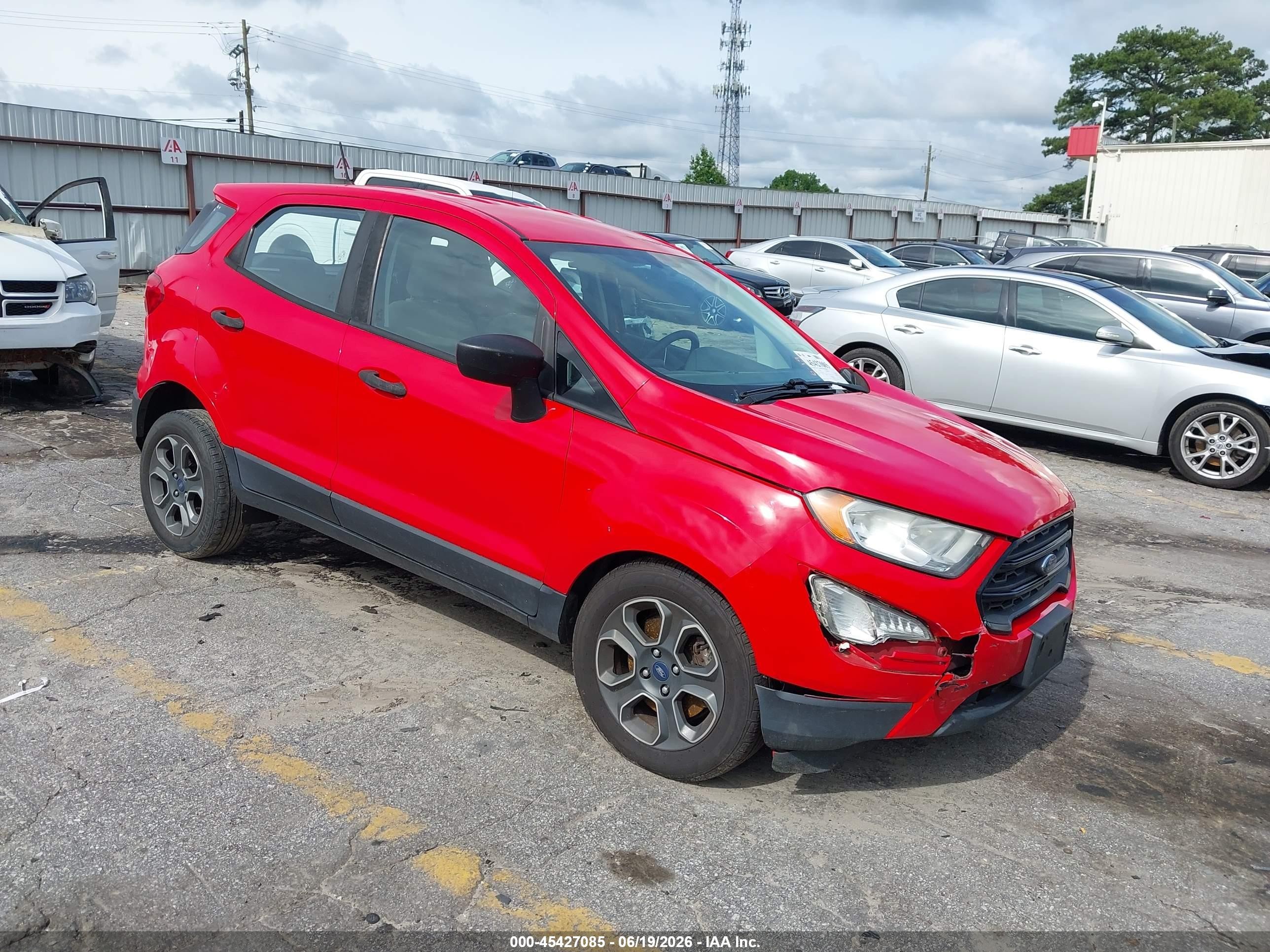 2018 Ford EcoSport S, VIN MAJ3P1REXJC232396 — Front end