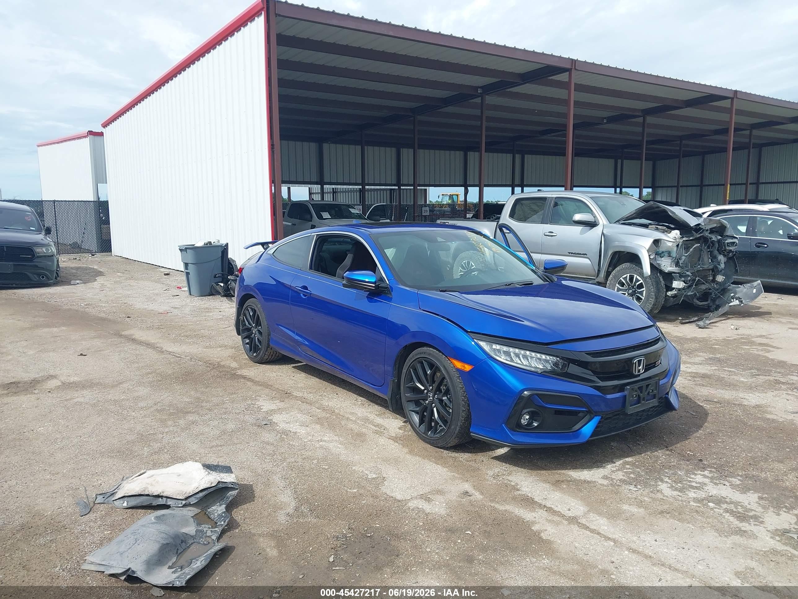 2020 Honda Civic Si, VIN 2HGFC3A52LH752264 — Side