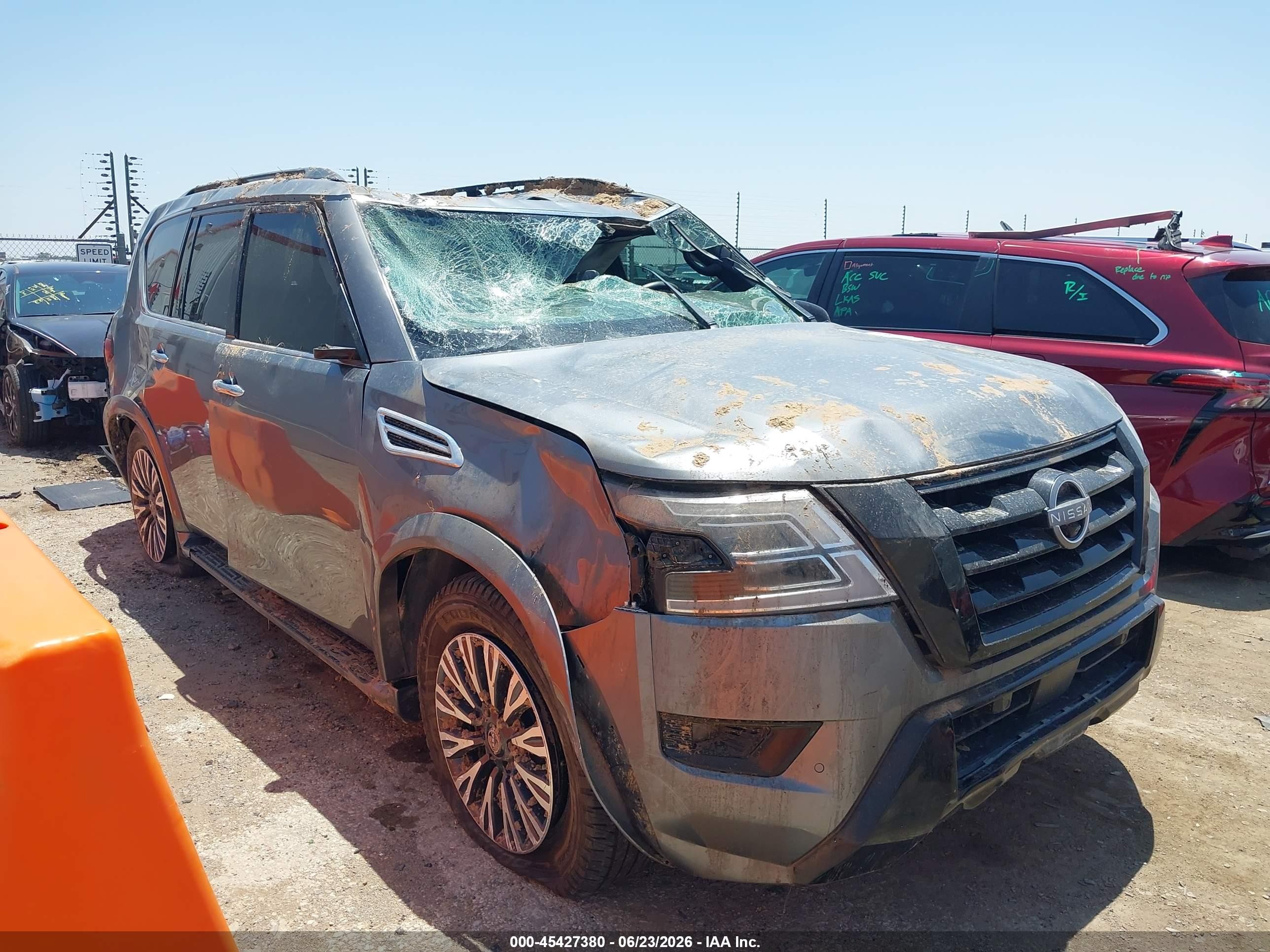 2023 Nissan Armada SL, VIN JN8AY2BA2P9400053 — Rollover