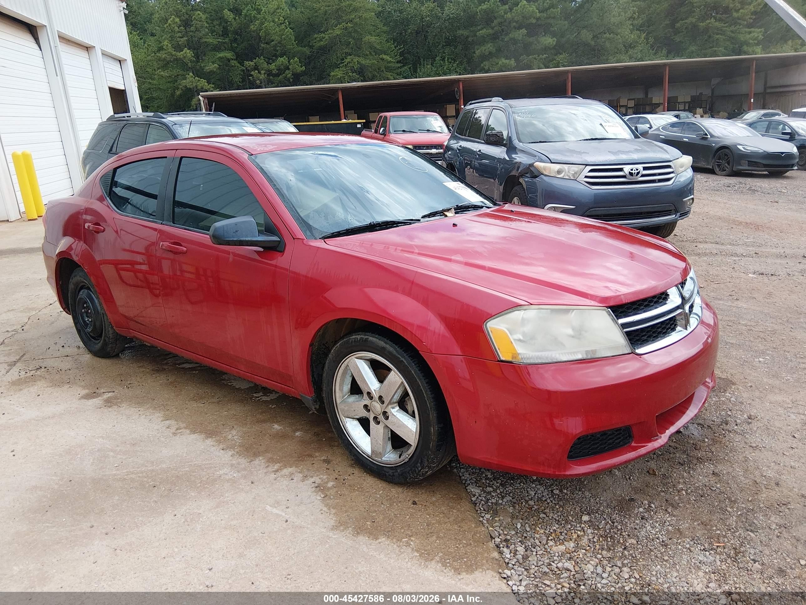 2012 Dodge Avenger SE, VIN 1C3CDZAB4CN240444 — Normal wear