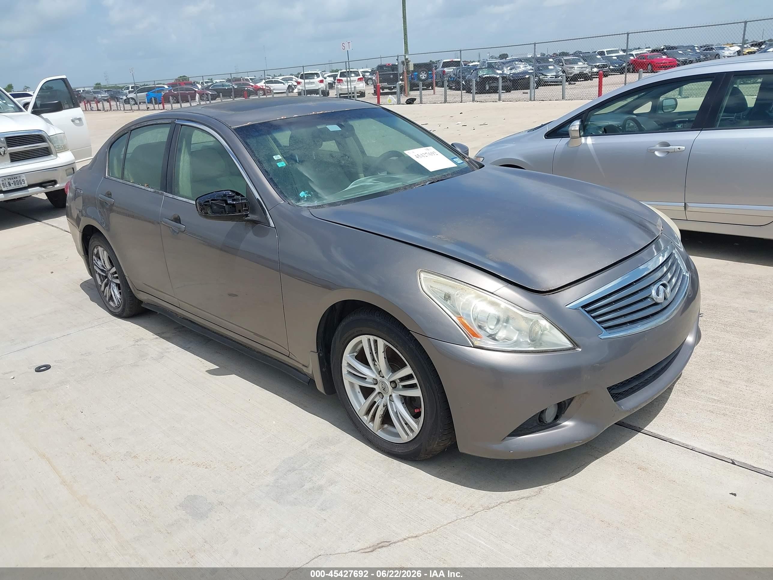 2011 Infiniti G37 x, VIN JN1CV6AR1BM405684 — Water / flood