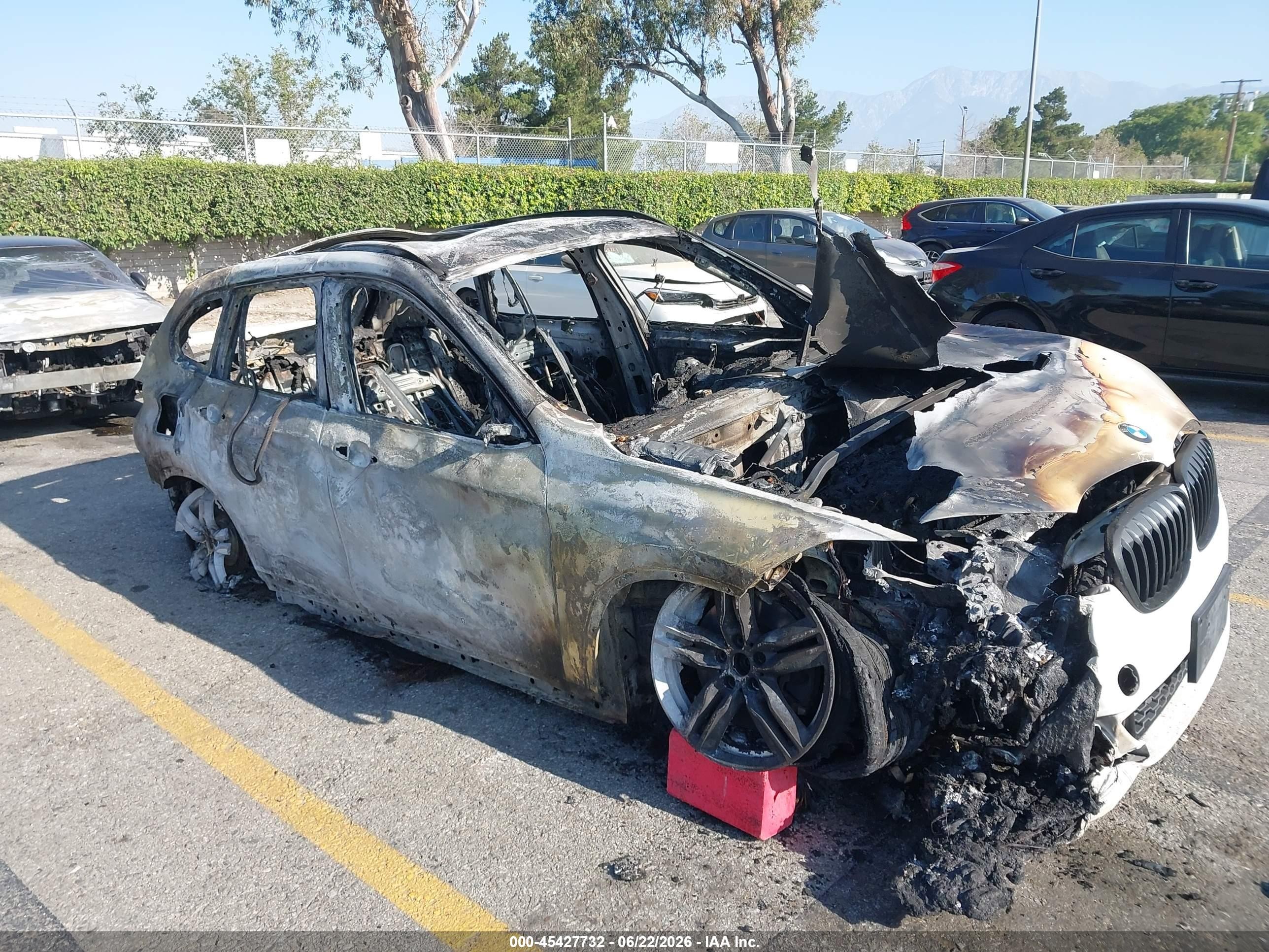 2017 BMW X1 sDrive28i, VIN WBXHU7C32H5H34701 — Burn