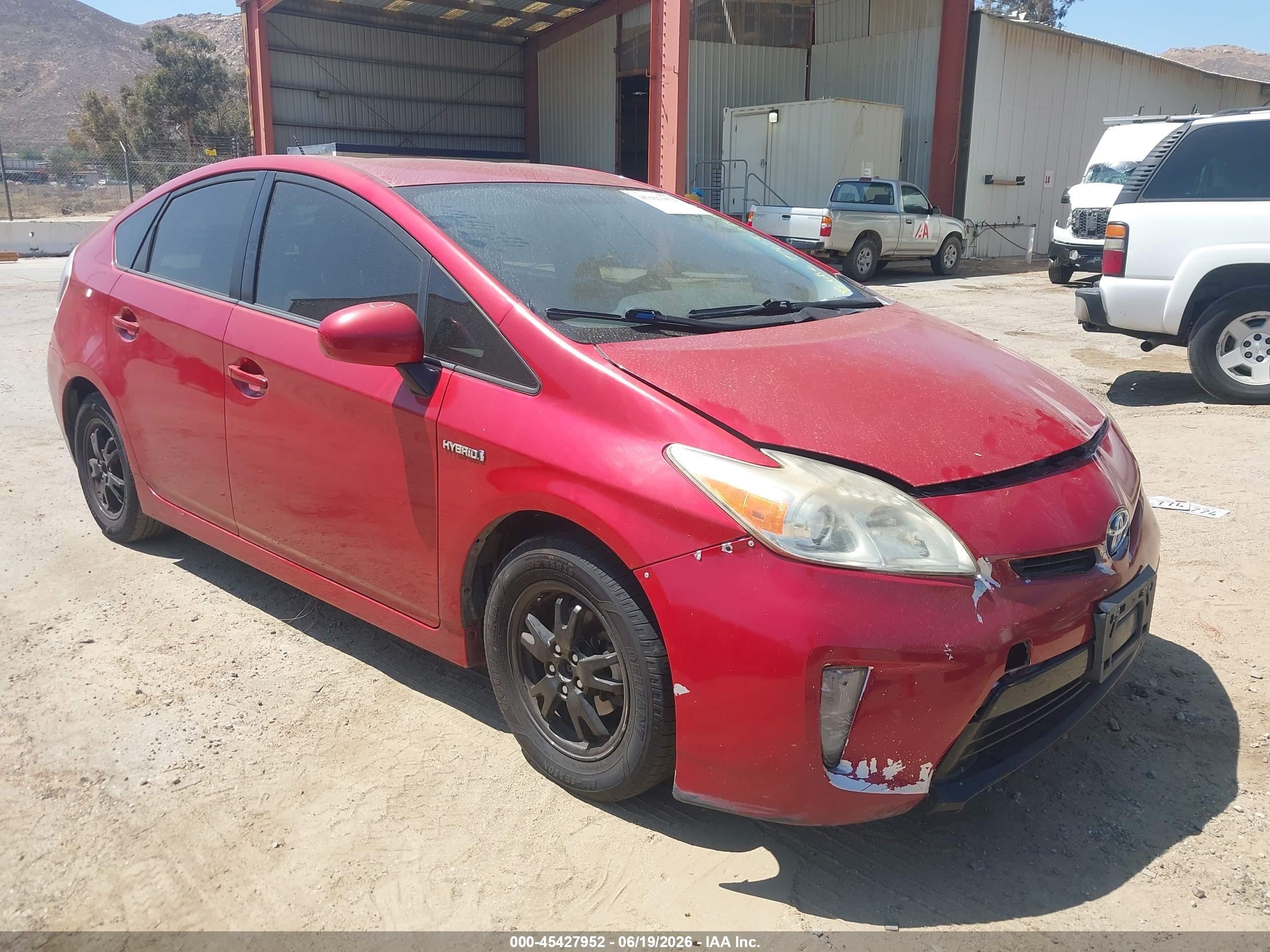 2014 Toyota Prius Four, VIN JTDKN3DU1E0357767 — Normal wear