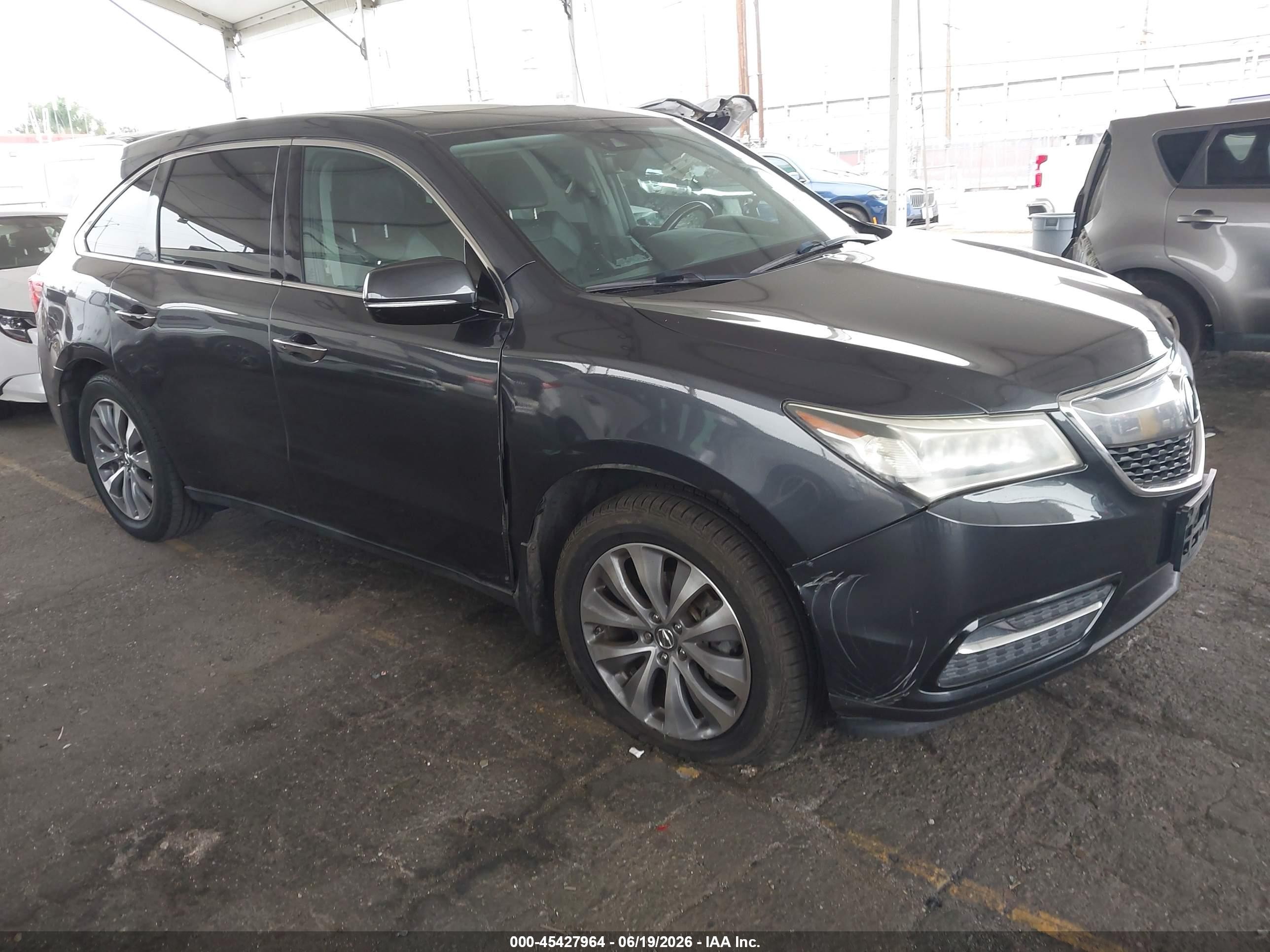 2016 Acura MDX Technology, VIN 5FRYD3H47GB002077 — Side