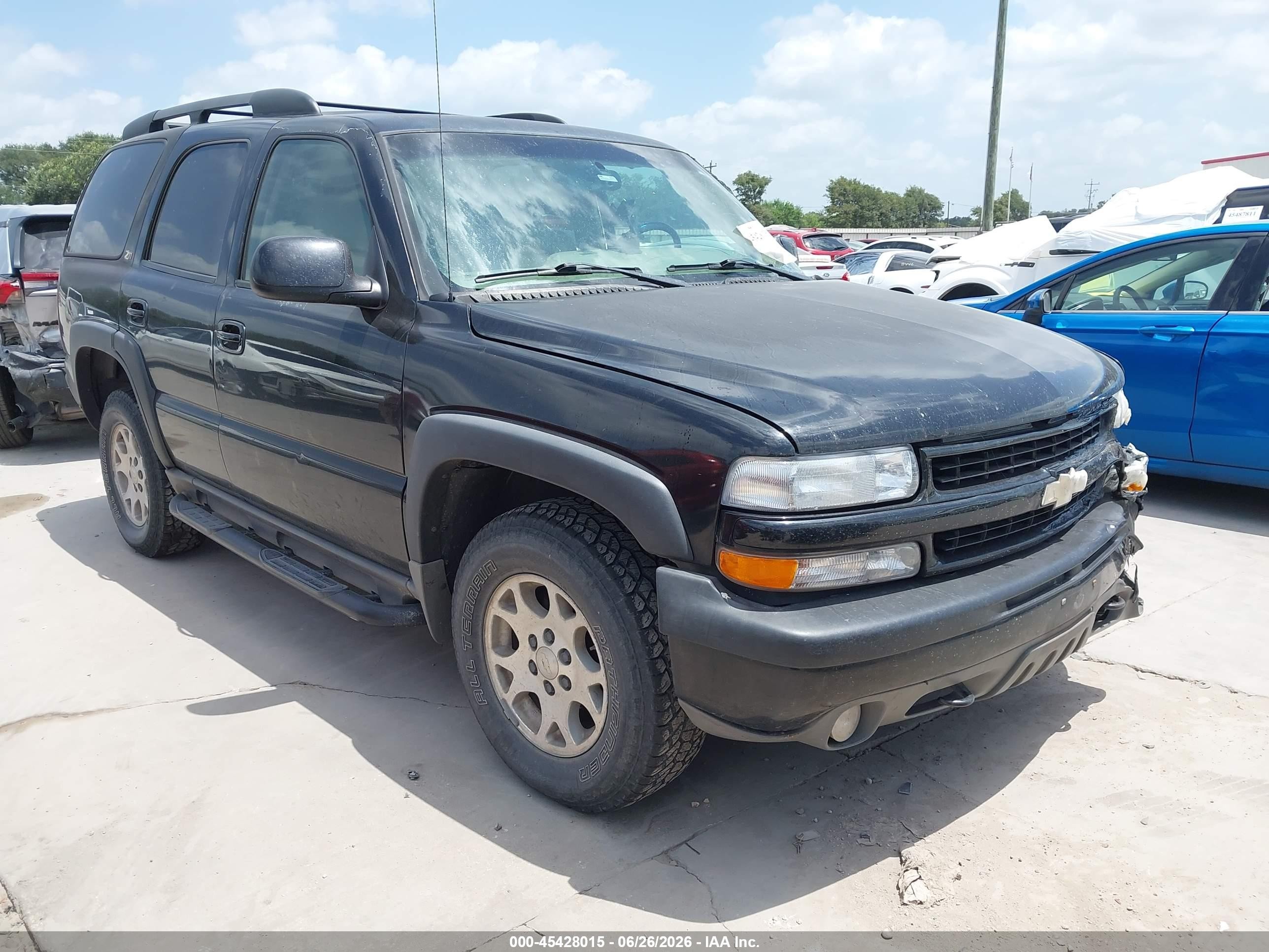 2003 Chevrolet Tahoe Z71, VIN 1GNEK13ZX3R252569 — Burn