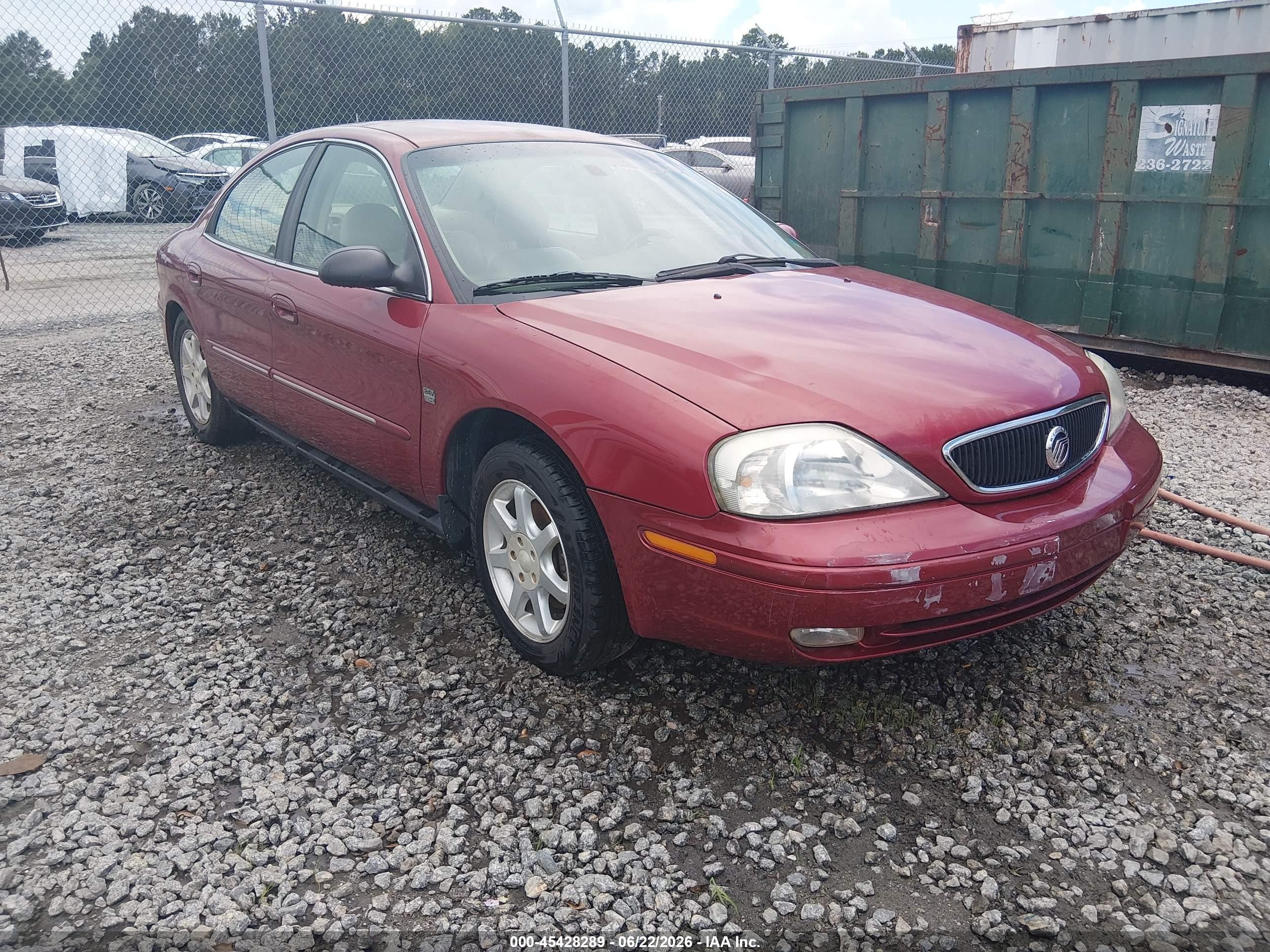 2002 Mercury Sable LS Premium, VIN 1MEFM55SX2G655247 — Normal wear