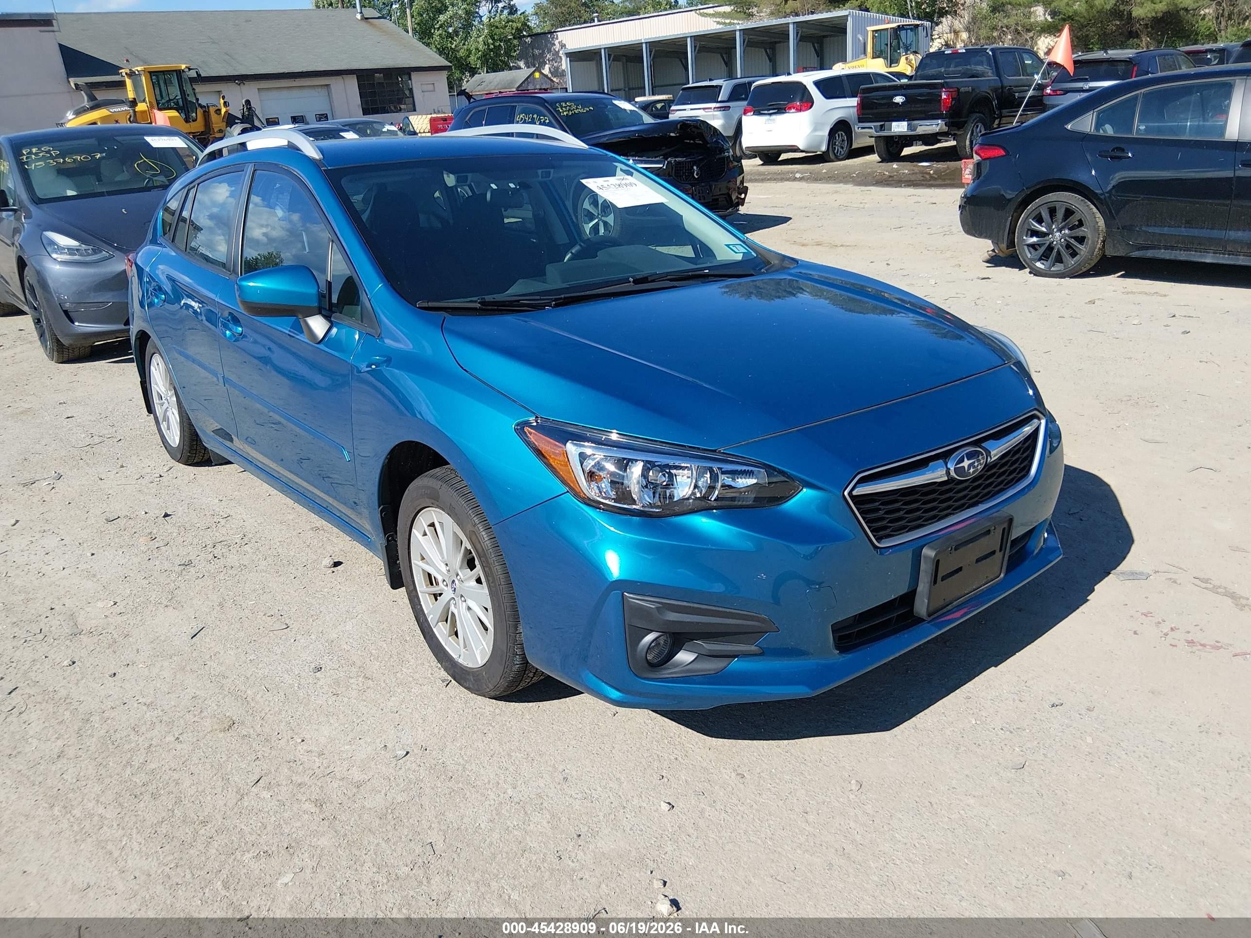 2017 Subaru Impreza Premium, VIN 4S3GTAD68H3752680 — Rear end