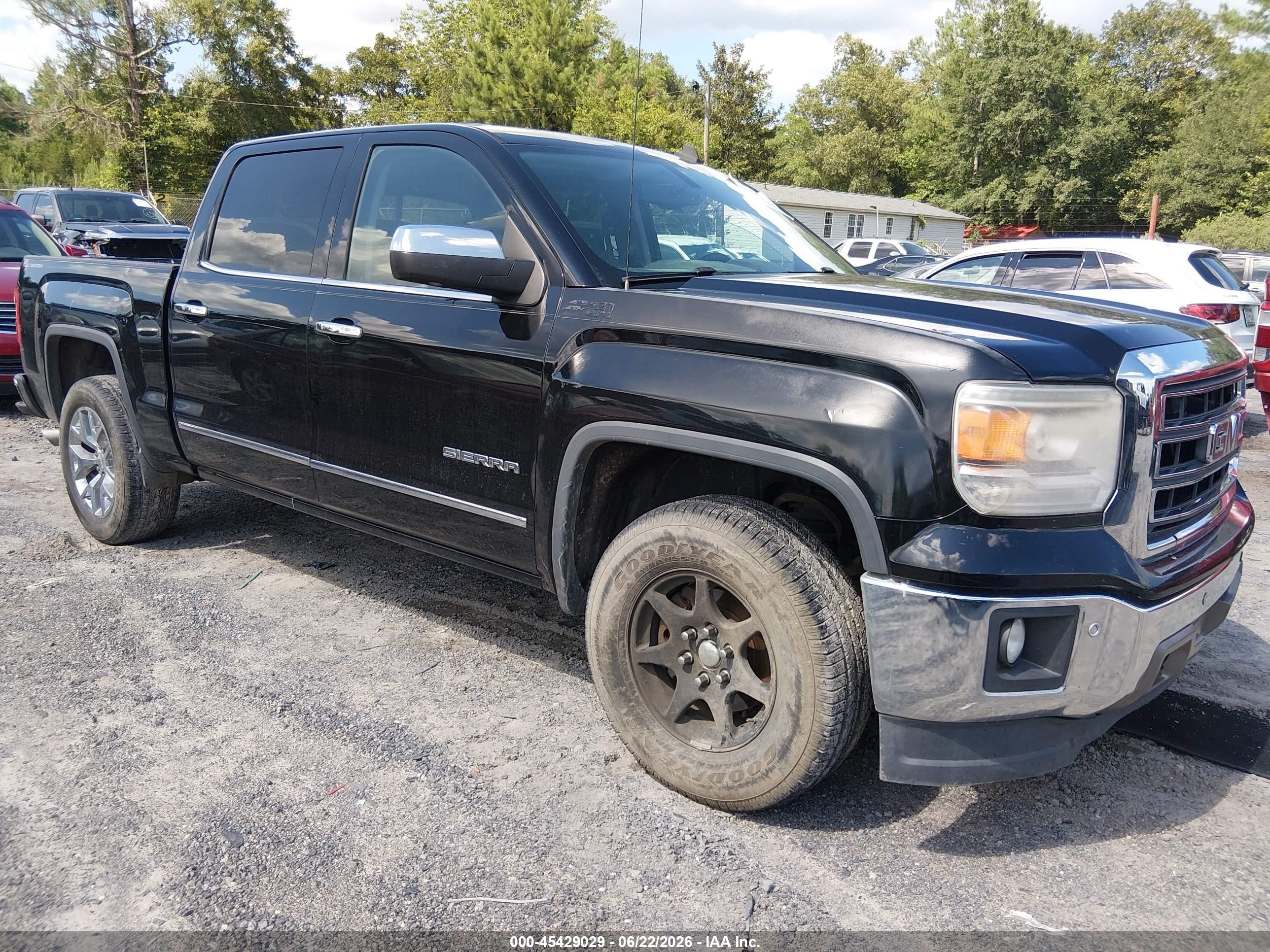 2014 GMC Sierra 1500 SLT, VIN 3GTU2VEC7EG206995 — Front end