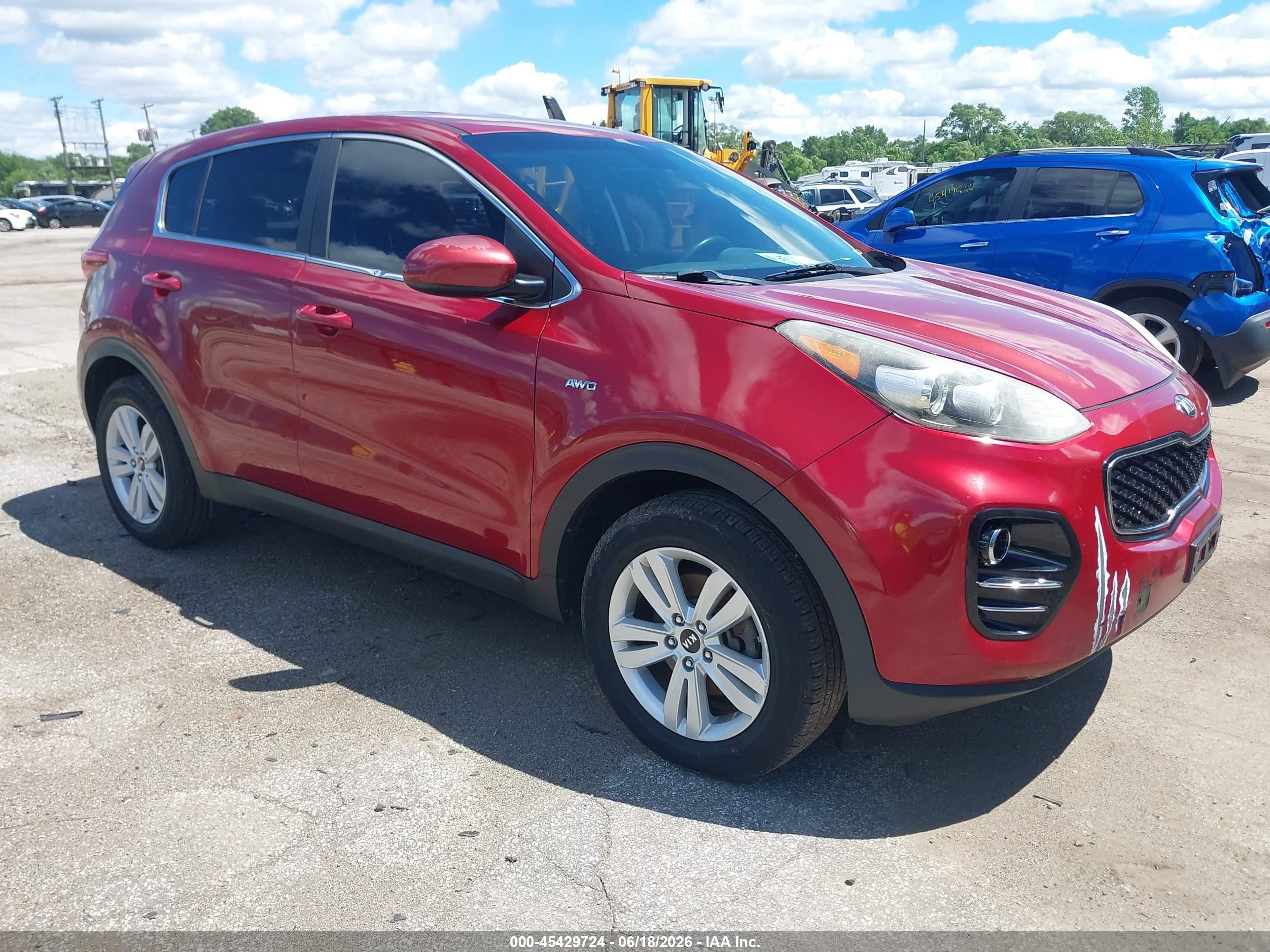 2017 Kia Sportage LX, VIN KNDPMCAC5H7067404 — Пожар в салоне